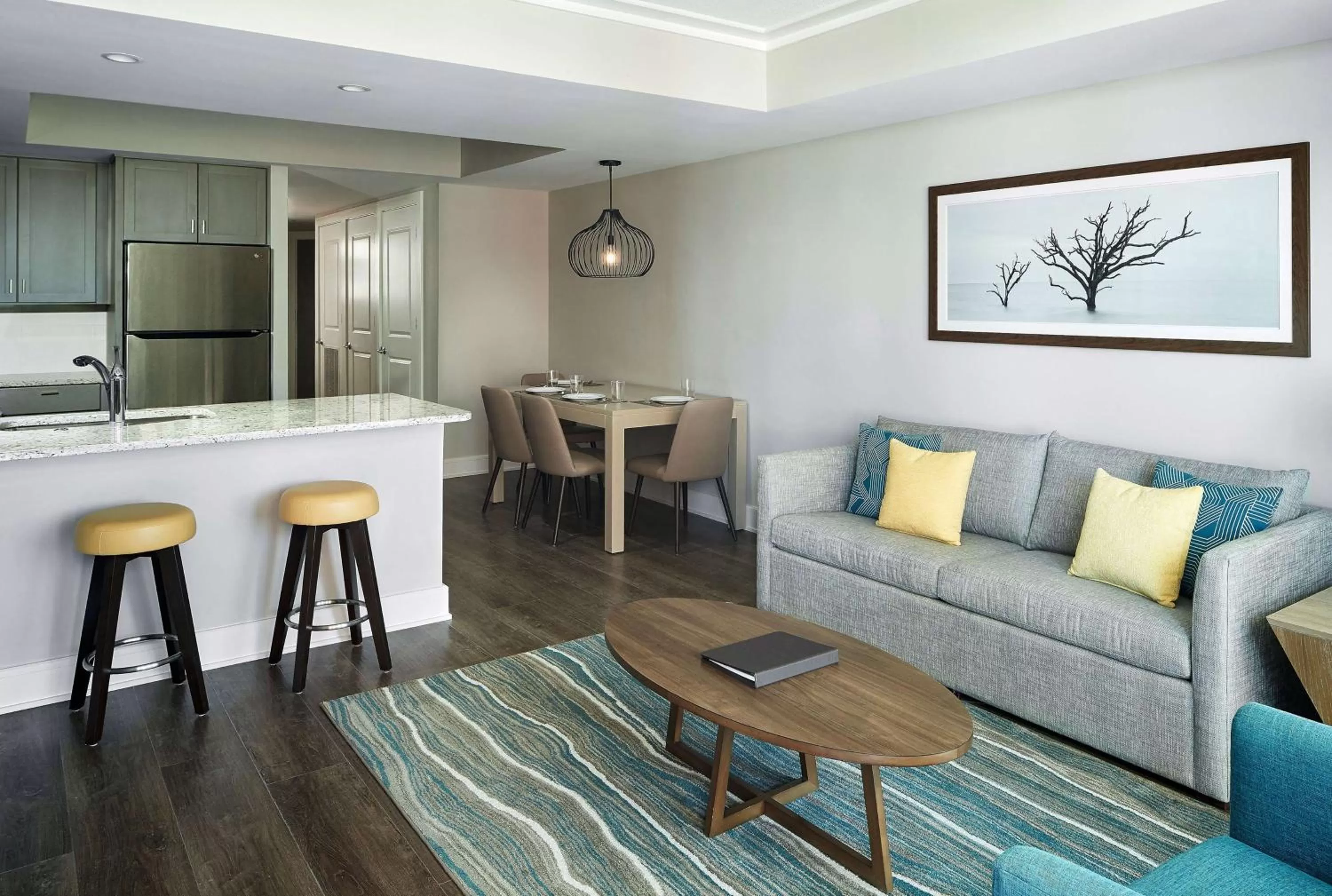 Living room in Hilton Grand Vacations Club Ocean Enclave Myrtle Beach