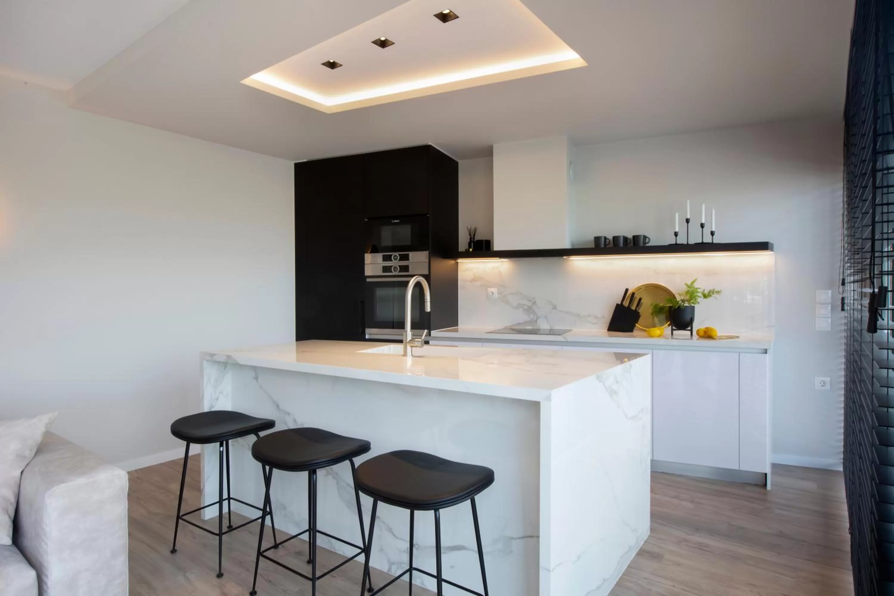 Kitchen or kitchenette in Supreme Luxury Suites by Athens Stay