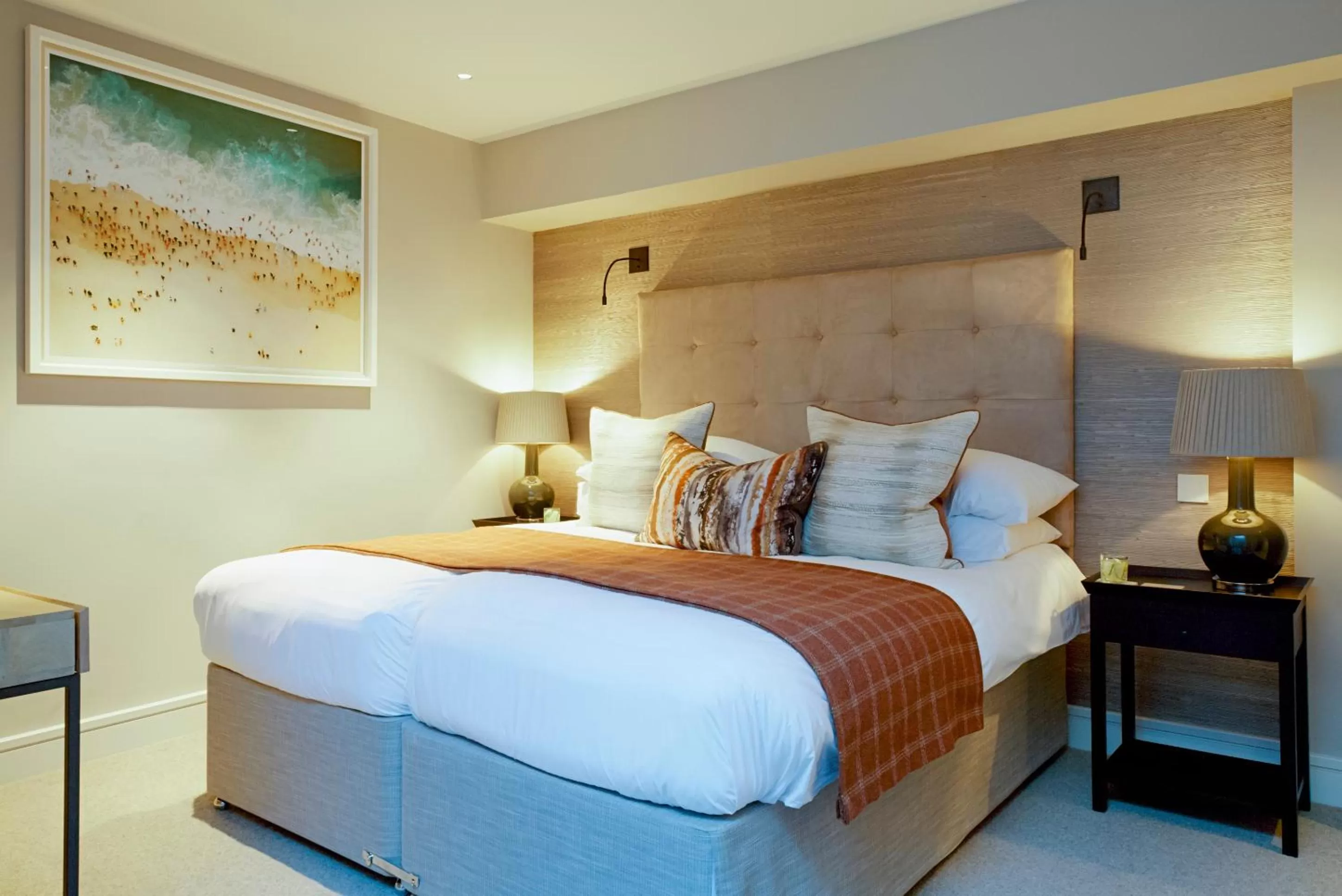 Bed in Carbis Bay and Spa Hotel