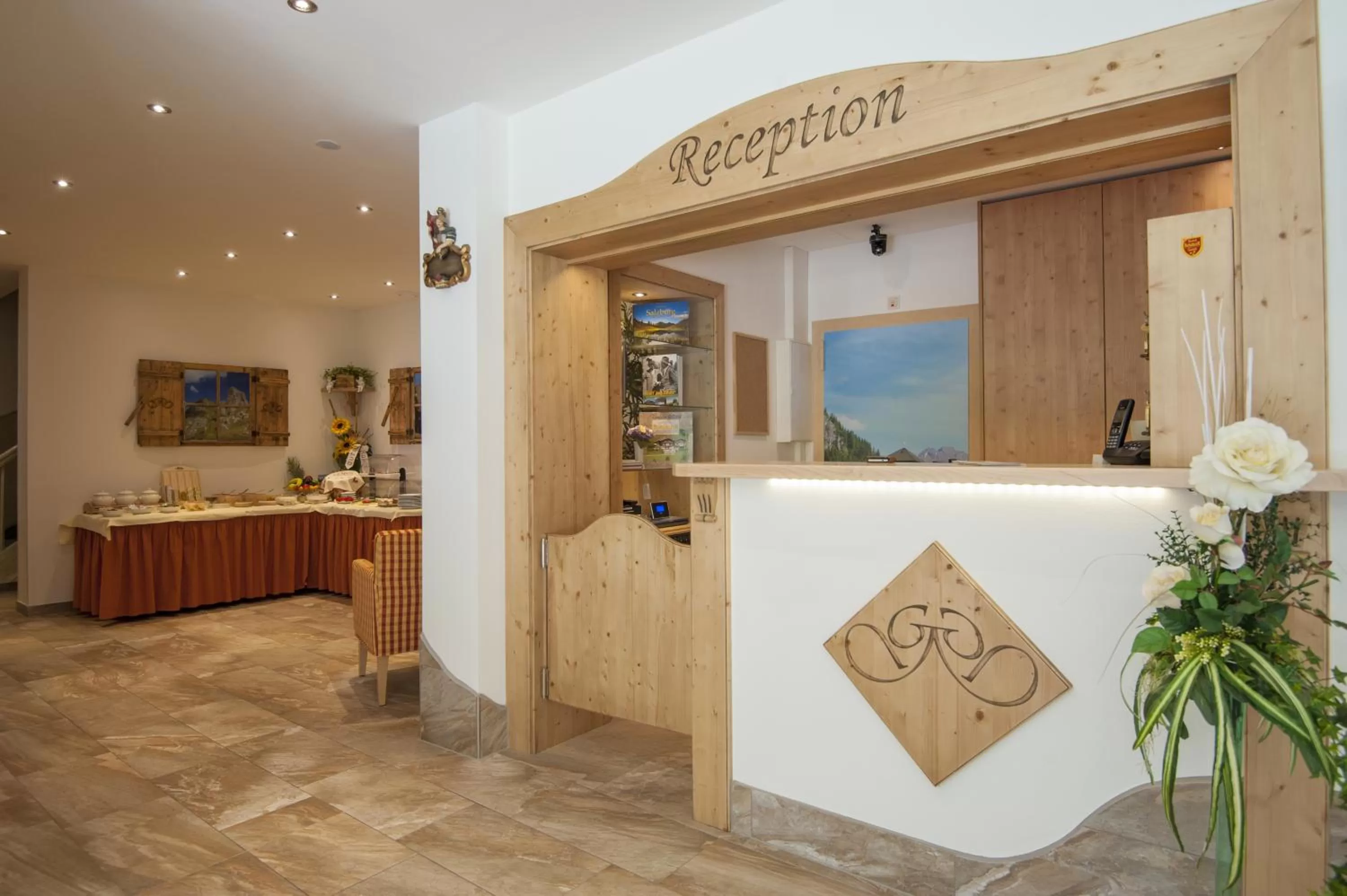 Lobby or reception in Hotel-Restaurant Burgblick