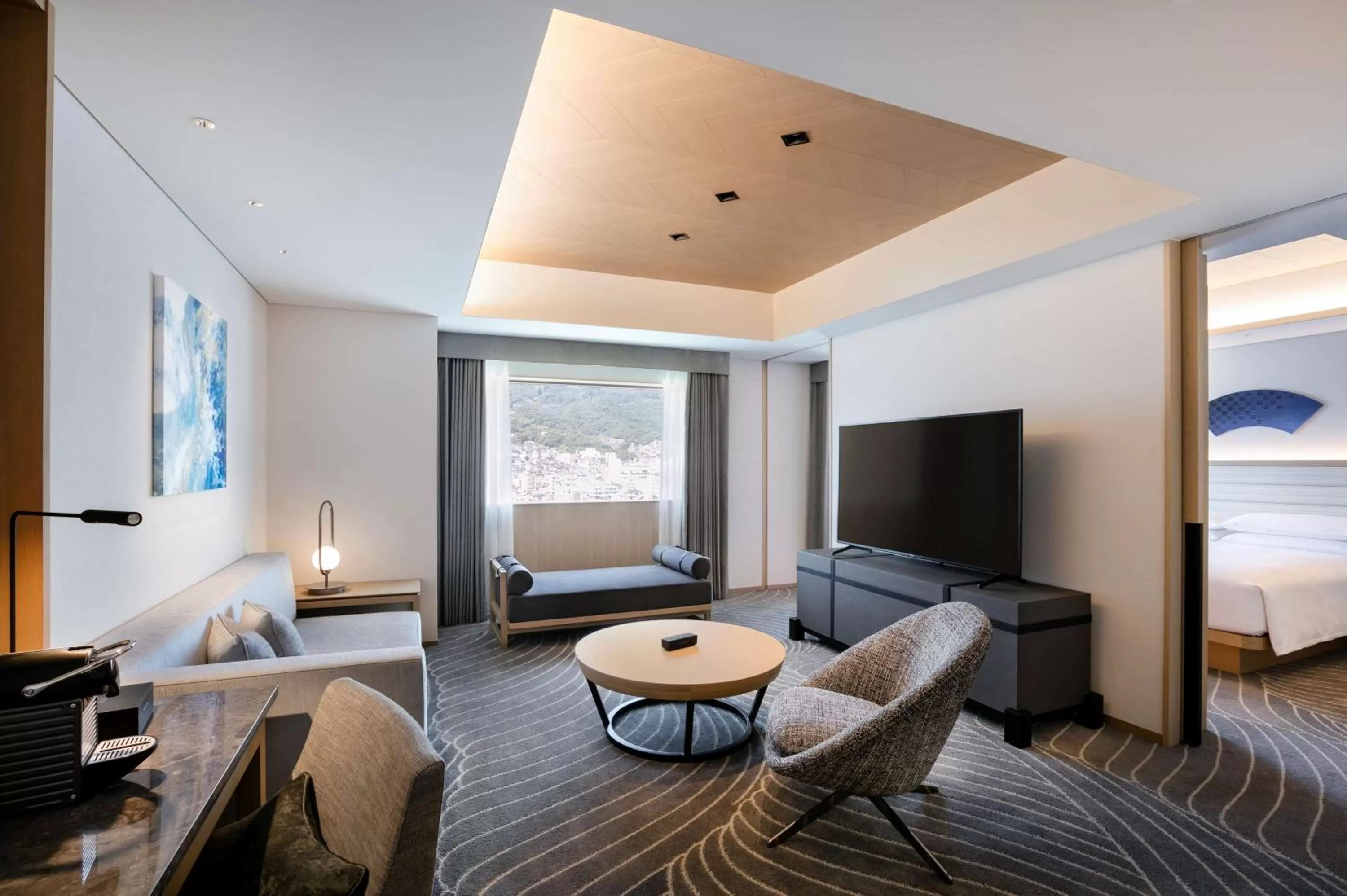 Bedroom, Bed in Hilton Nagasaki