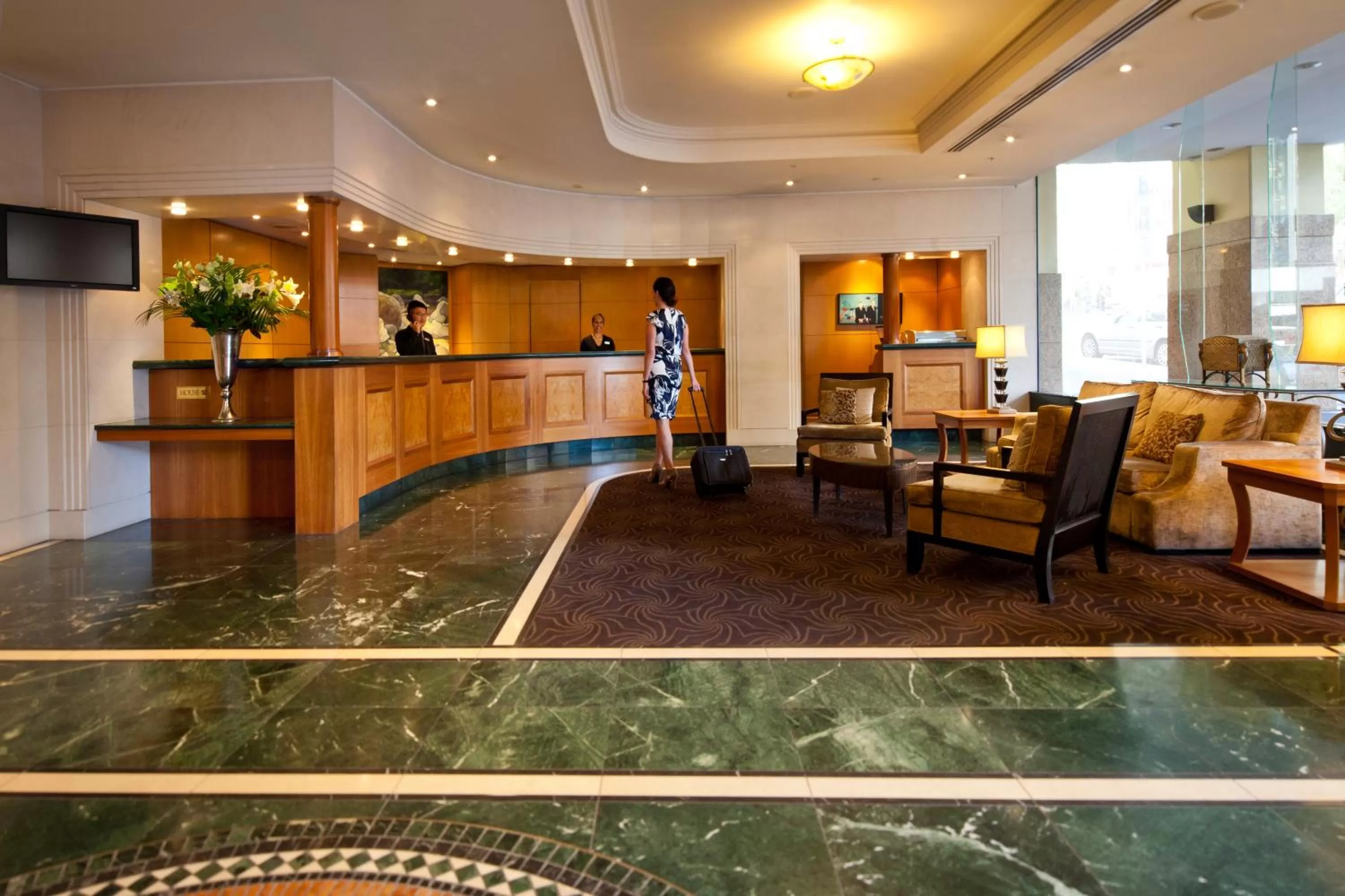 Lobby or reception in The Sebel Quay West Auckland