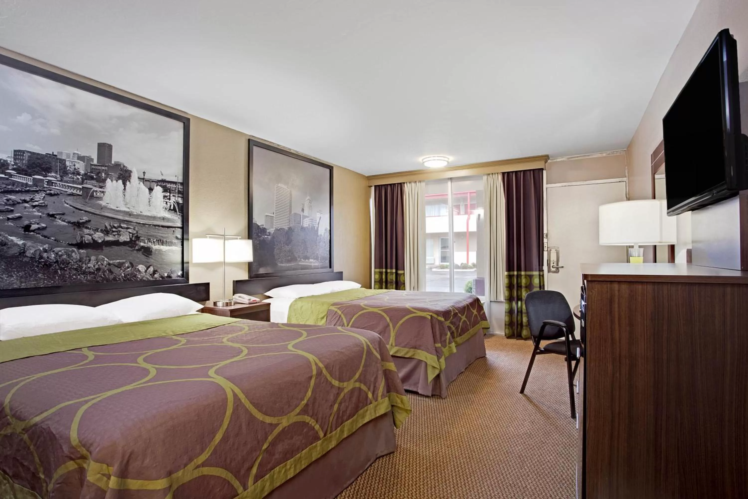 Double Room with Two Double Beds - Non-Smoking in Super 8 by Wyndham Oklahoma/Frontier City