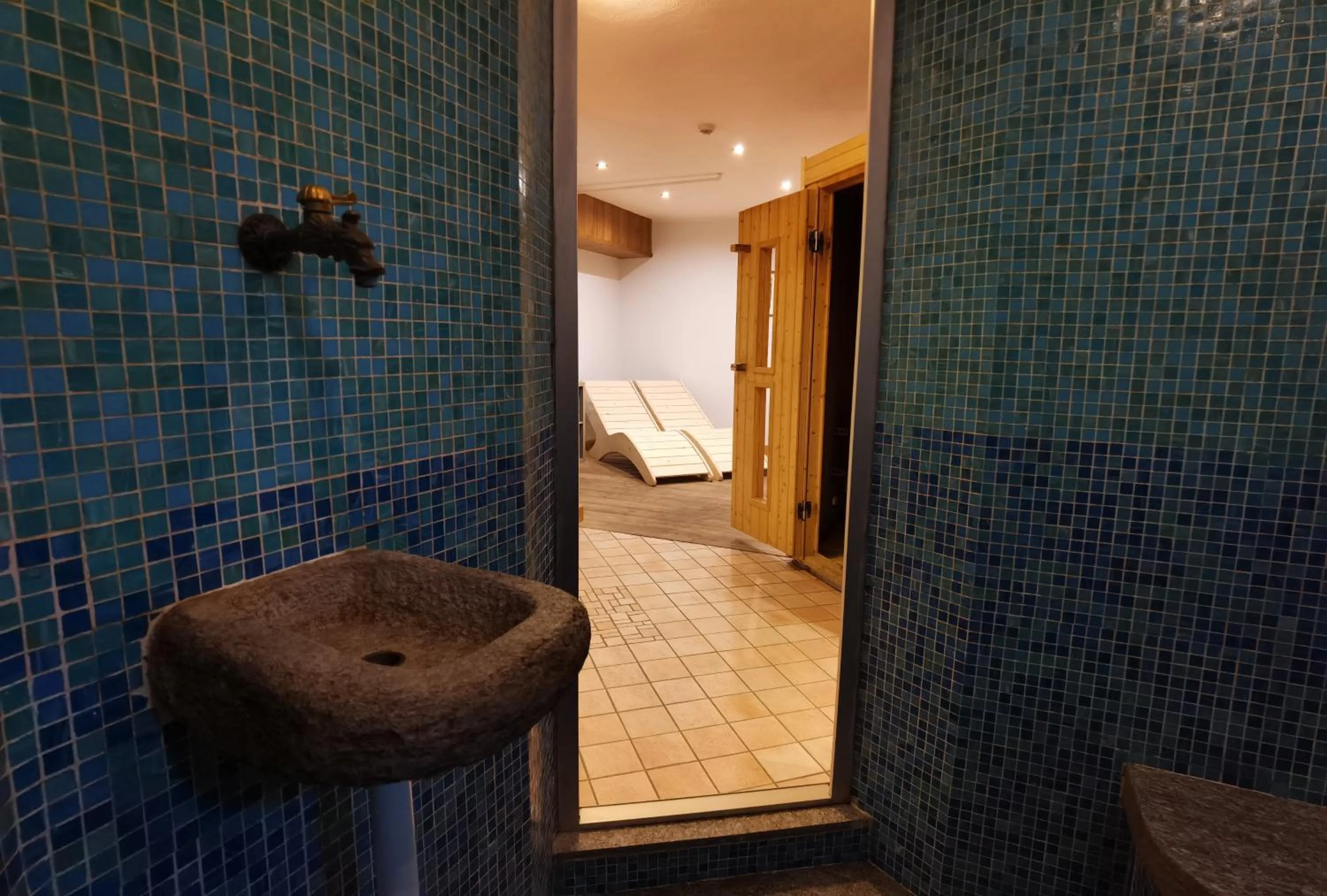 Steam room in Hotel Croux