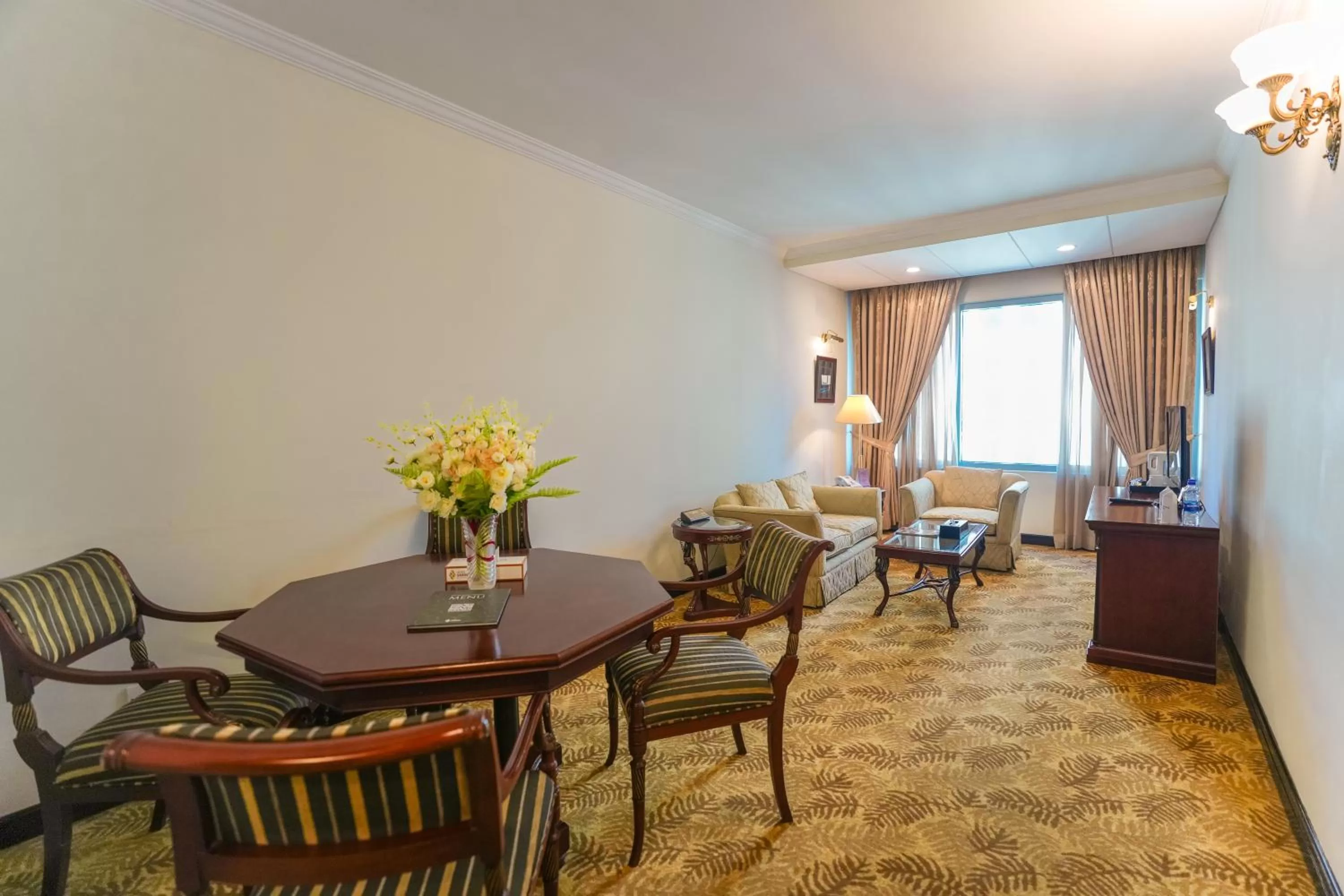 Seating area in Hotel Sarina