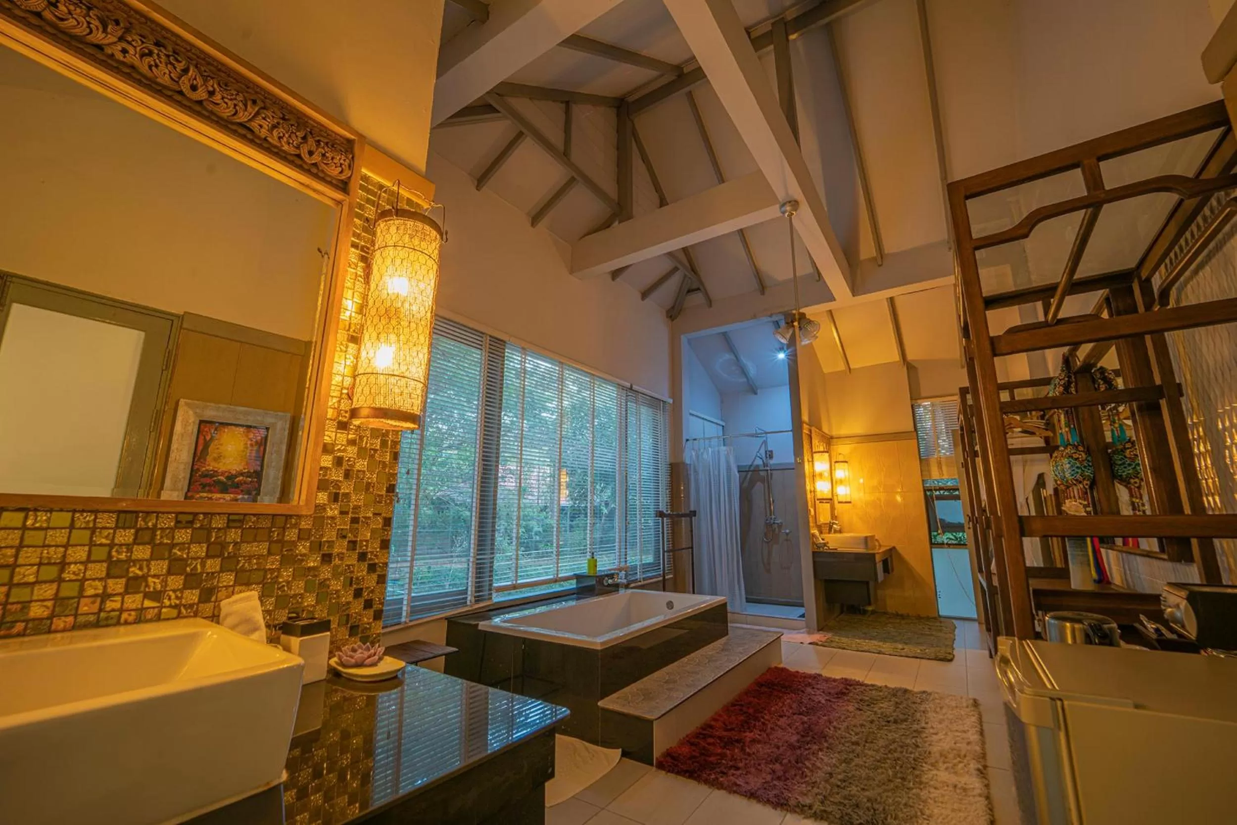 Bathroom, Bed in Baan Suan Residence เฮือนพักบ้านสวน