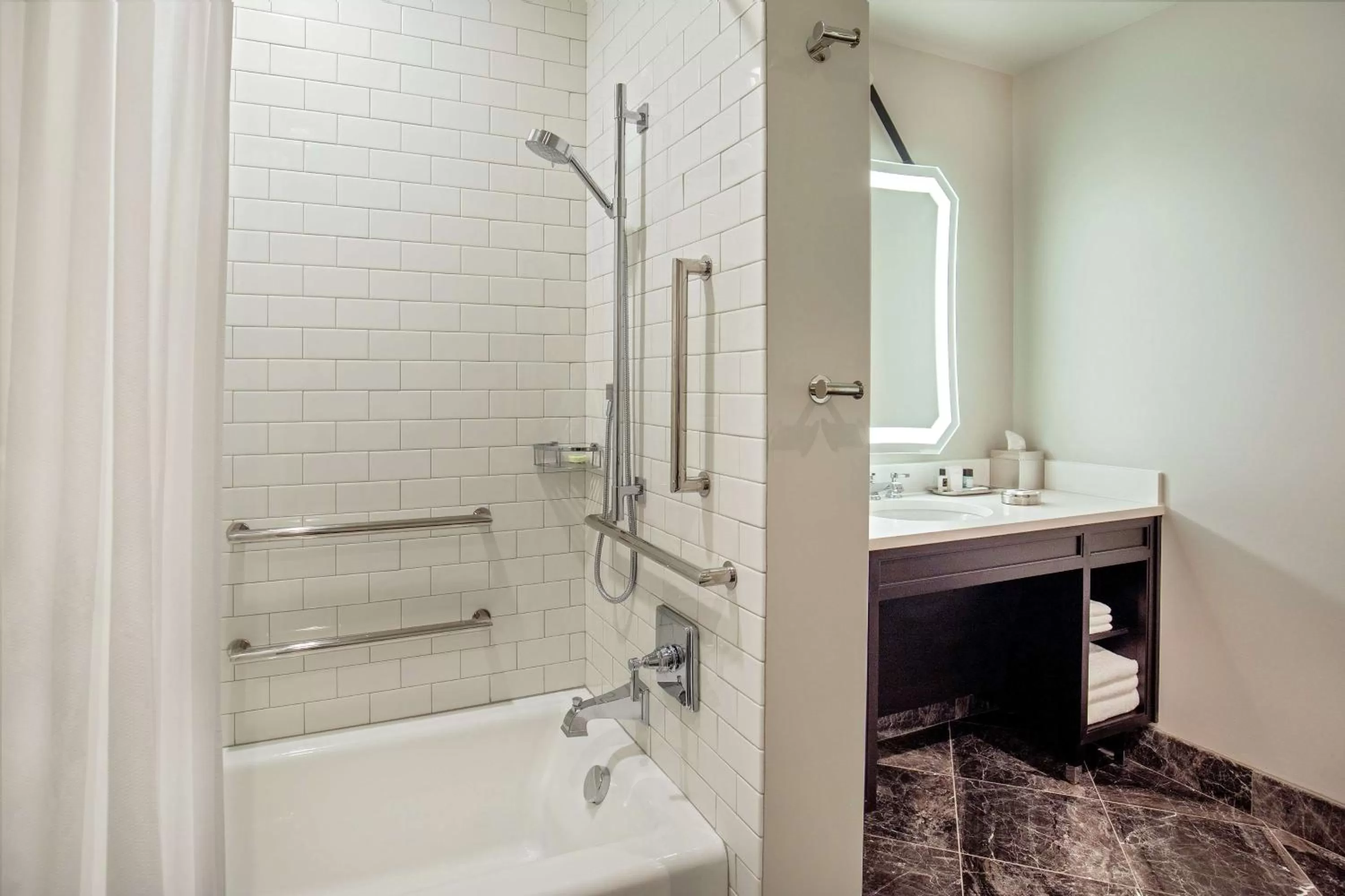 Bathroom in The Virginian Lynchburg, Curio Collection By Hilton