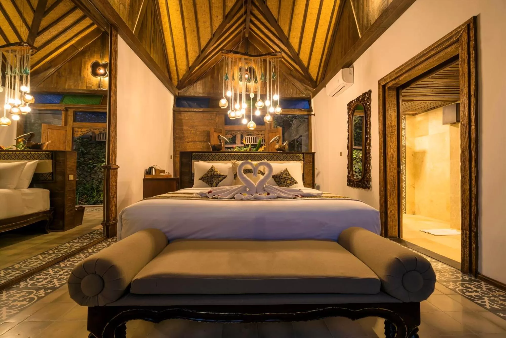 Decorative detail, Bed in Menzel Ubud