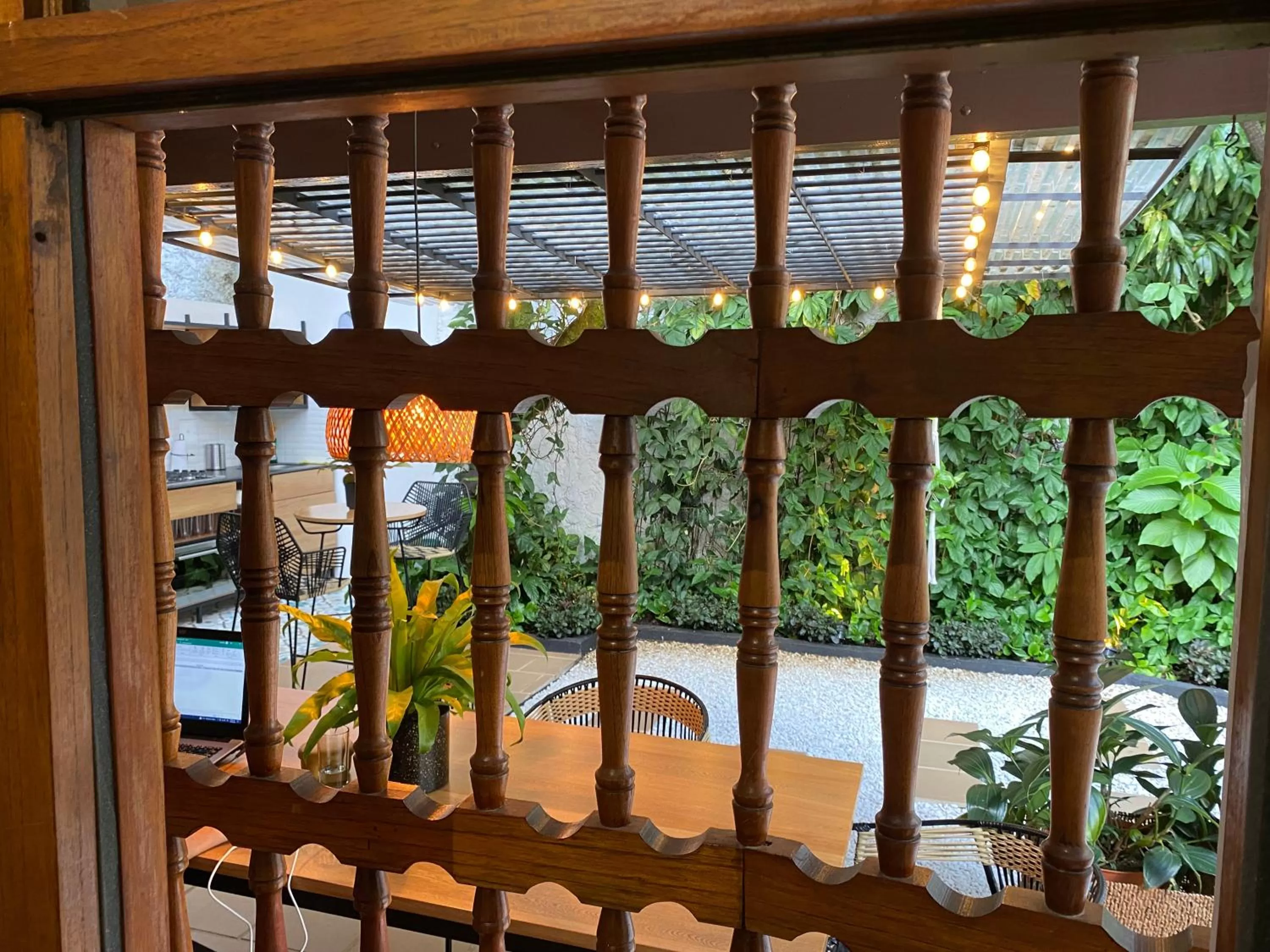 Garden view in Casa Medallo