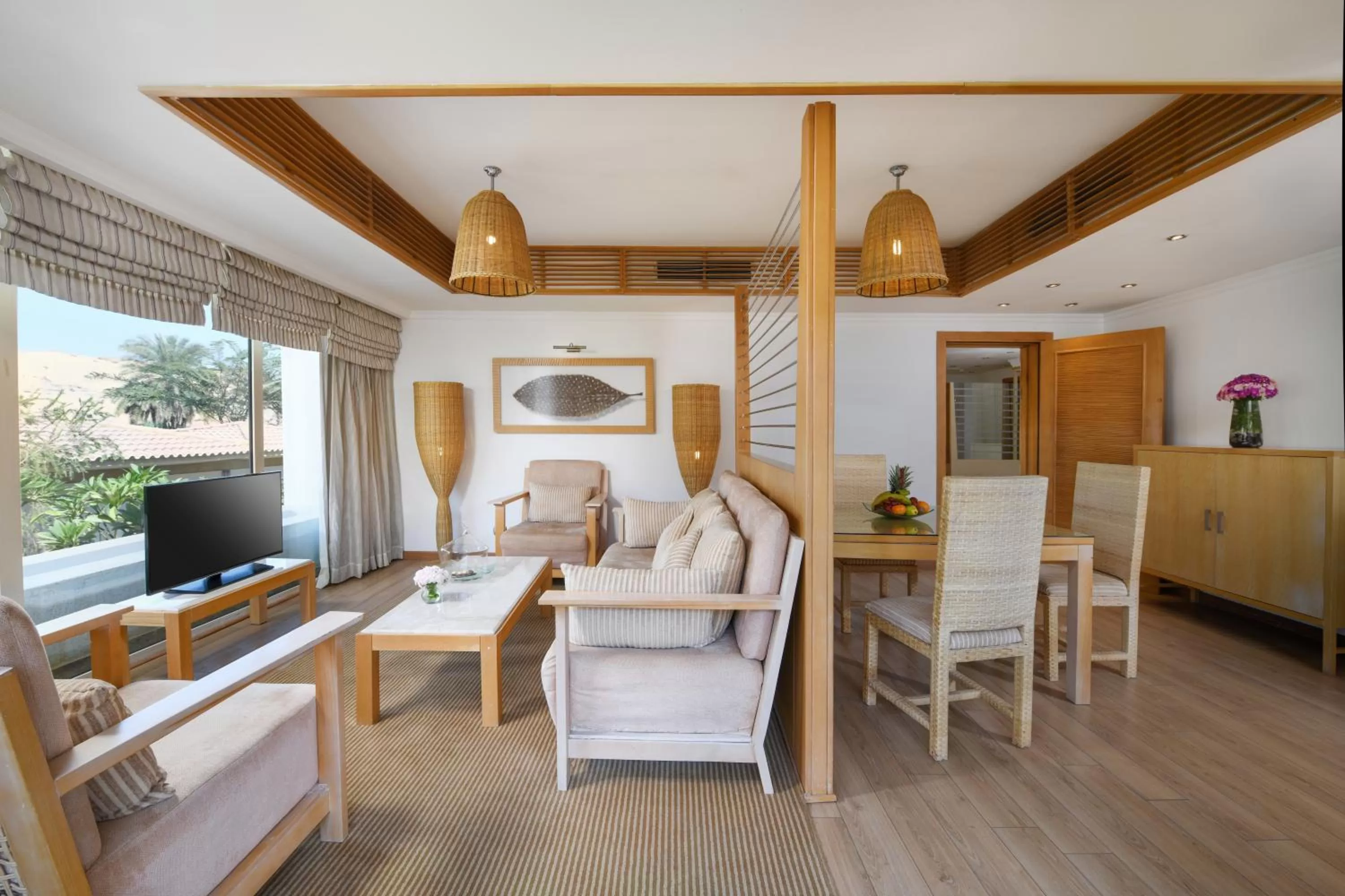 Seating area in Mövenpick Resort Aswan