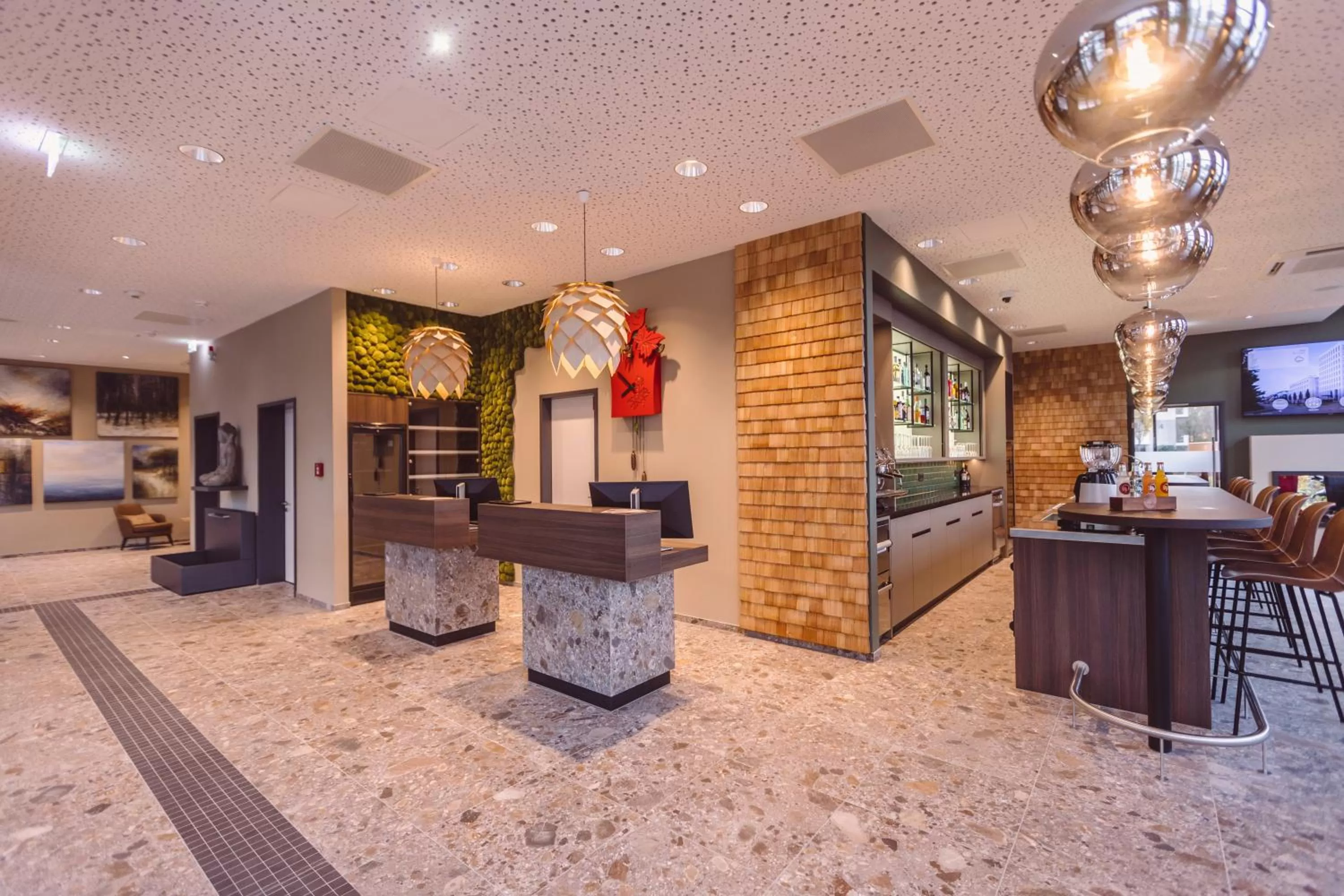 Lobby or reception in Hotel Libertas elements pure