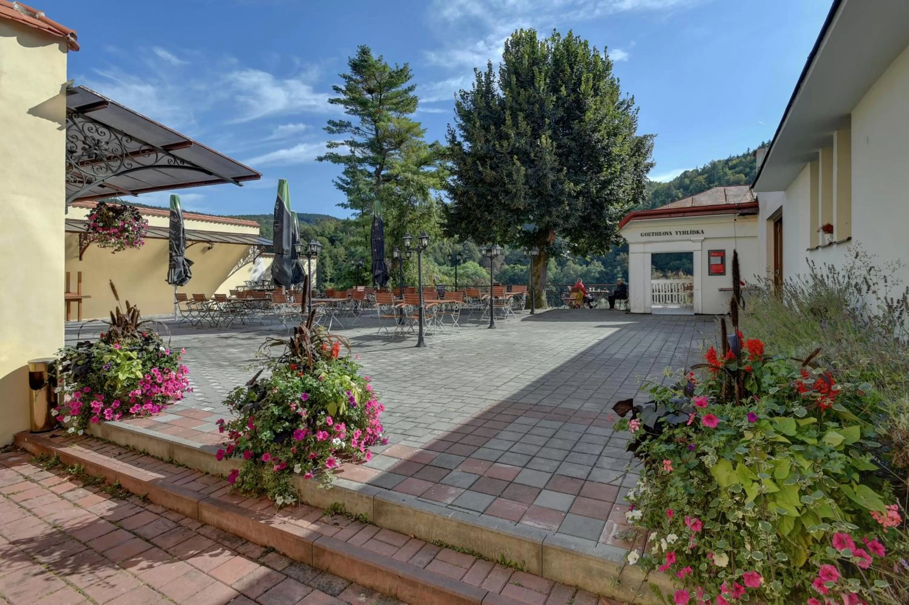 Balcony/Terrace in Hotel U Bílého koně