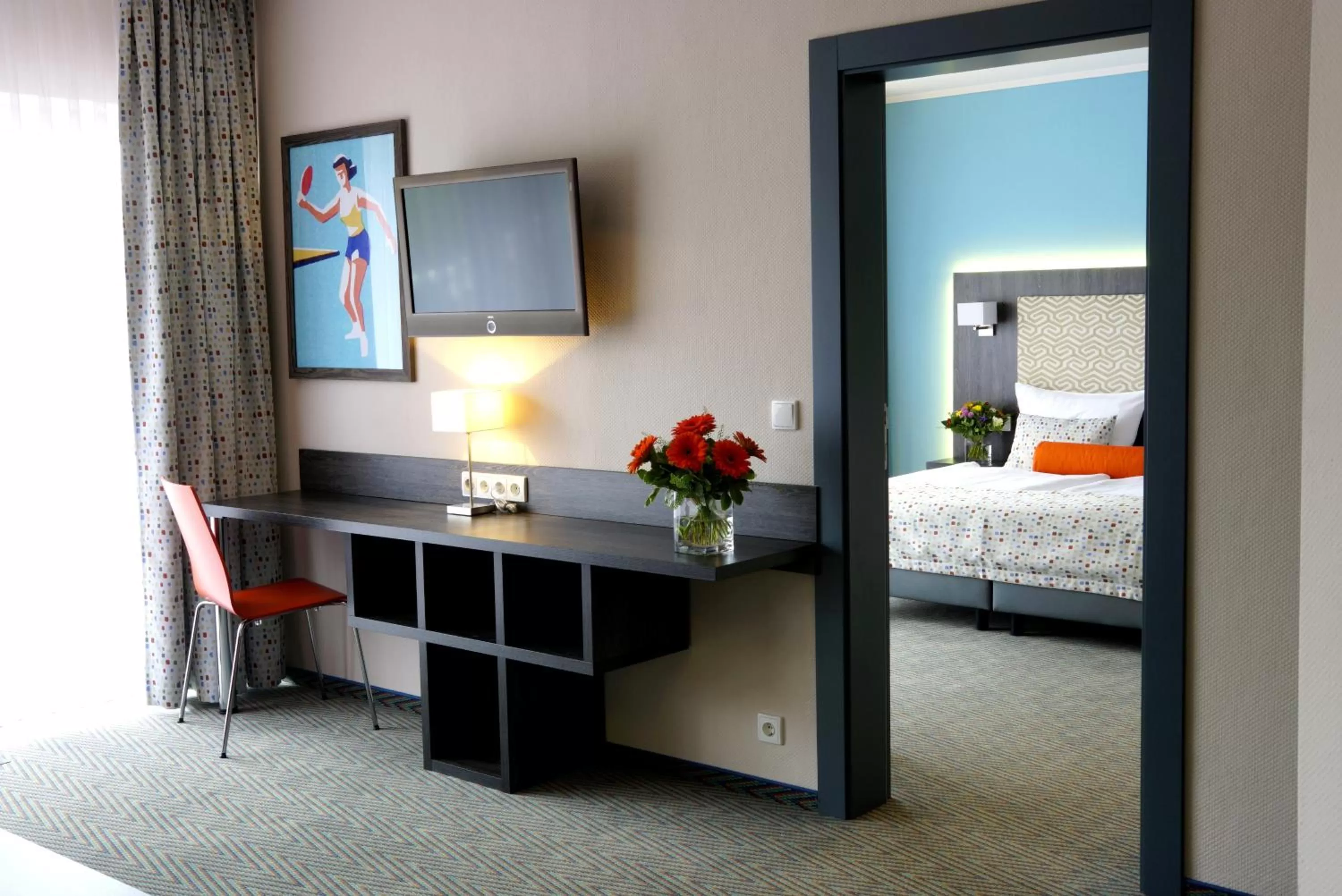 Photo of the whole room, Bed in Trans World Hotel Auefeld