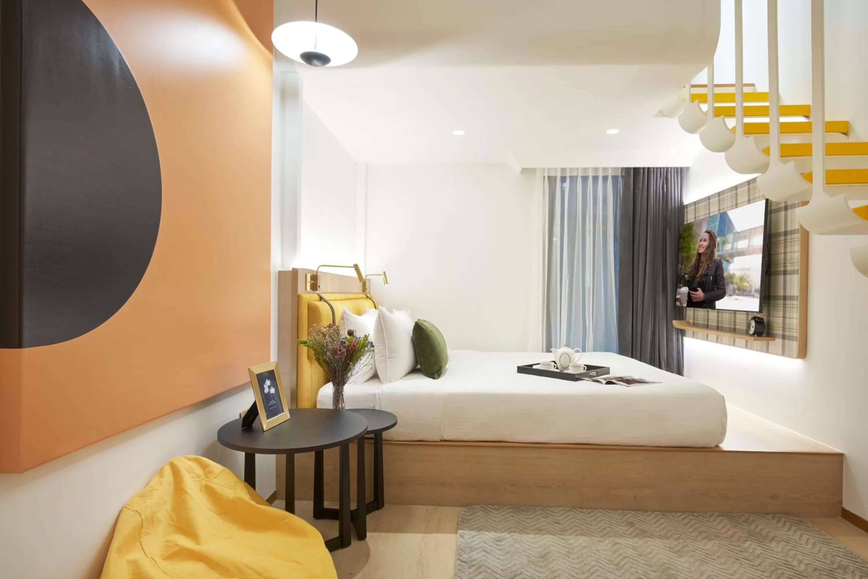 Bed in Citadines Connect City Centre Singapore