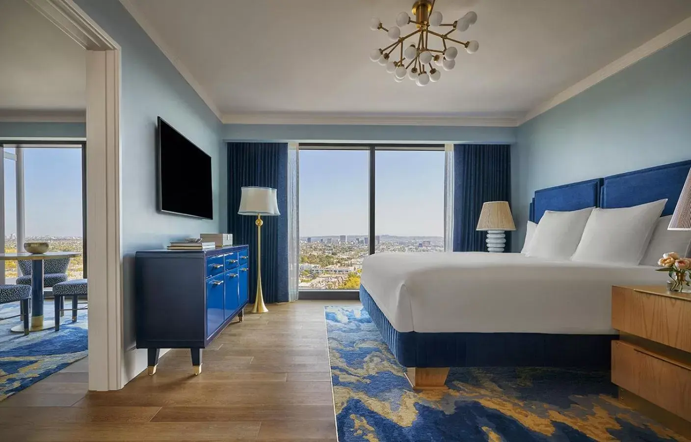 Deluxe Skyline Two Bedroom King Suite in The Sun Rose West Hollywood Deluxe Skyline Two Bedroom King Suite in The Sun Rose West Hollywood