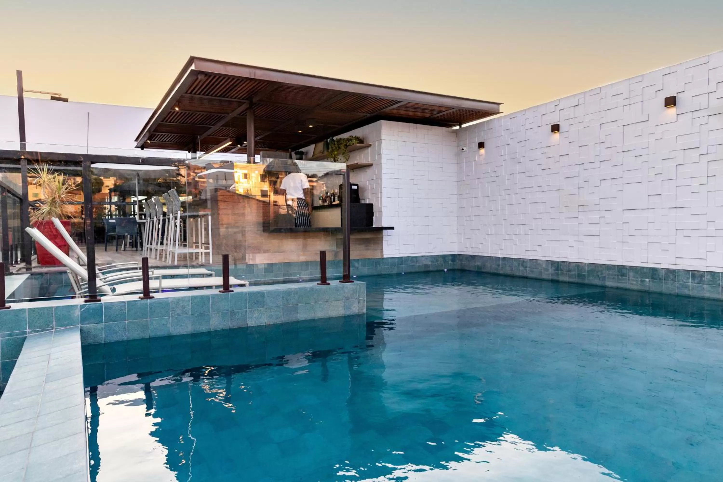 Swimming pool in Granterrara Hotel