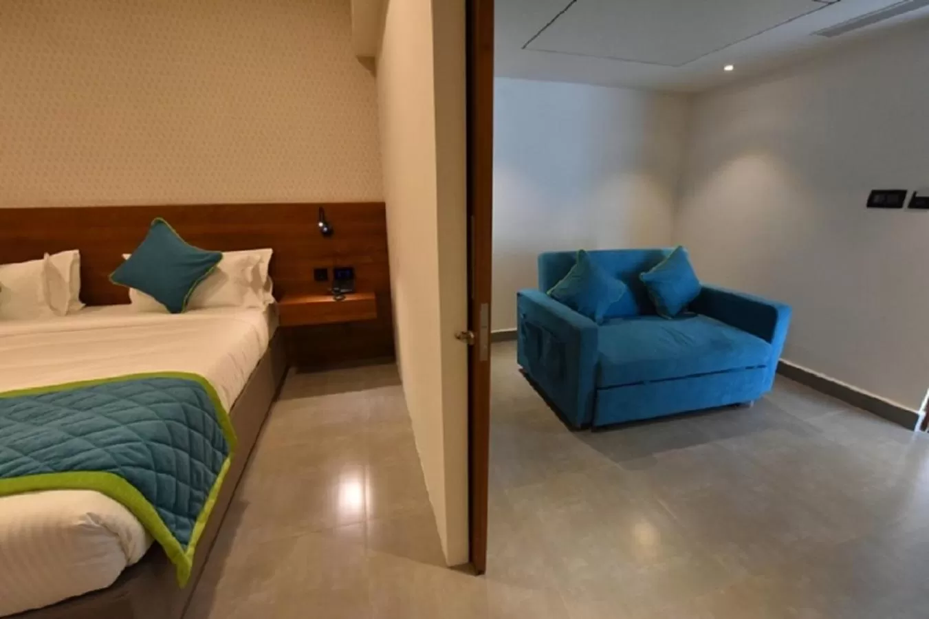 Living room, Bed in Vivid A Boutique Hotel