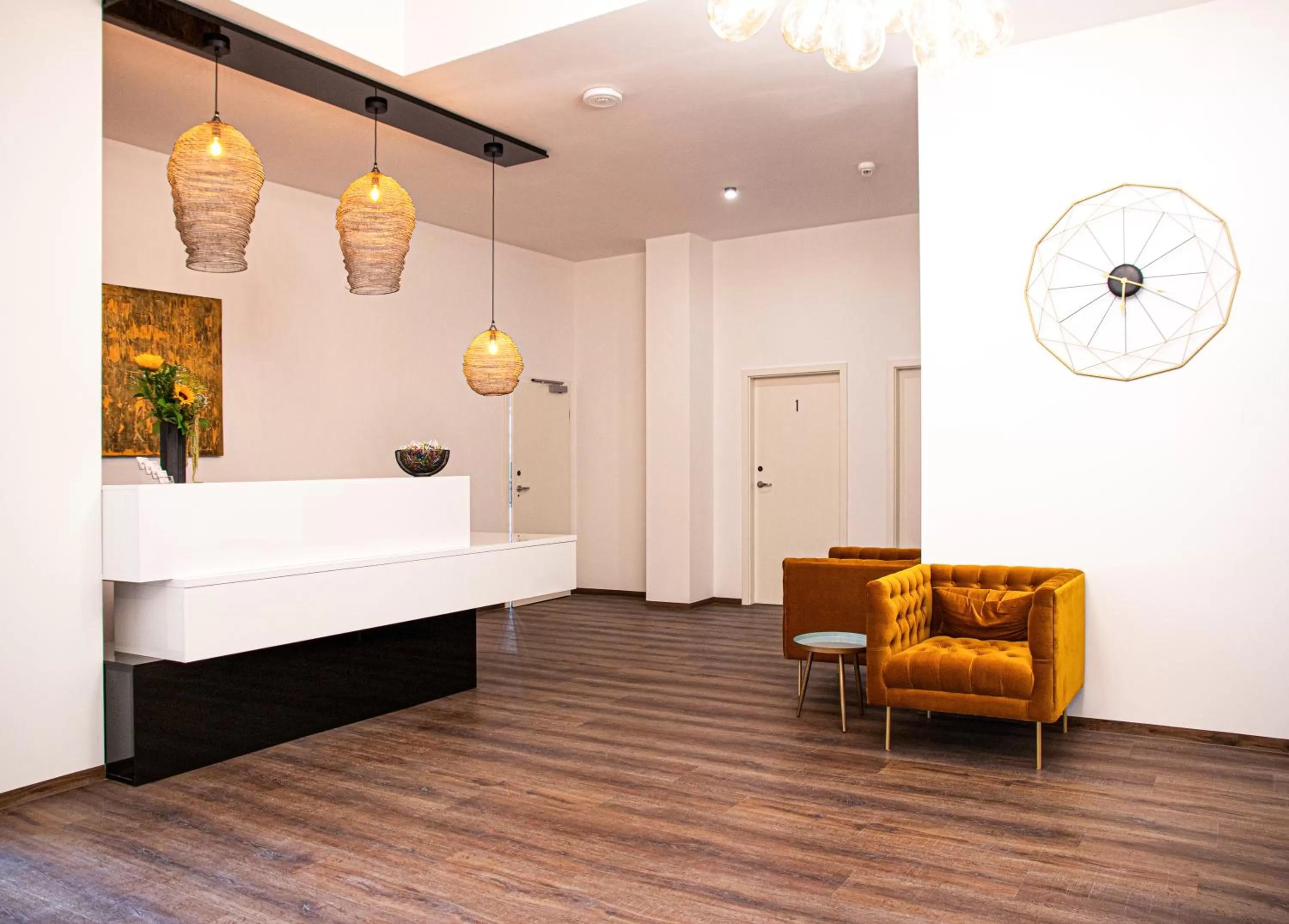 Lobby or reception in City Hotel Bamberg