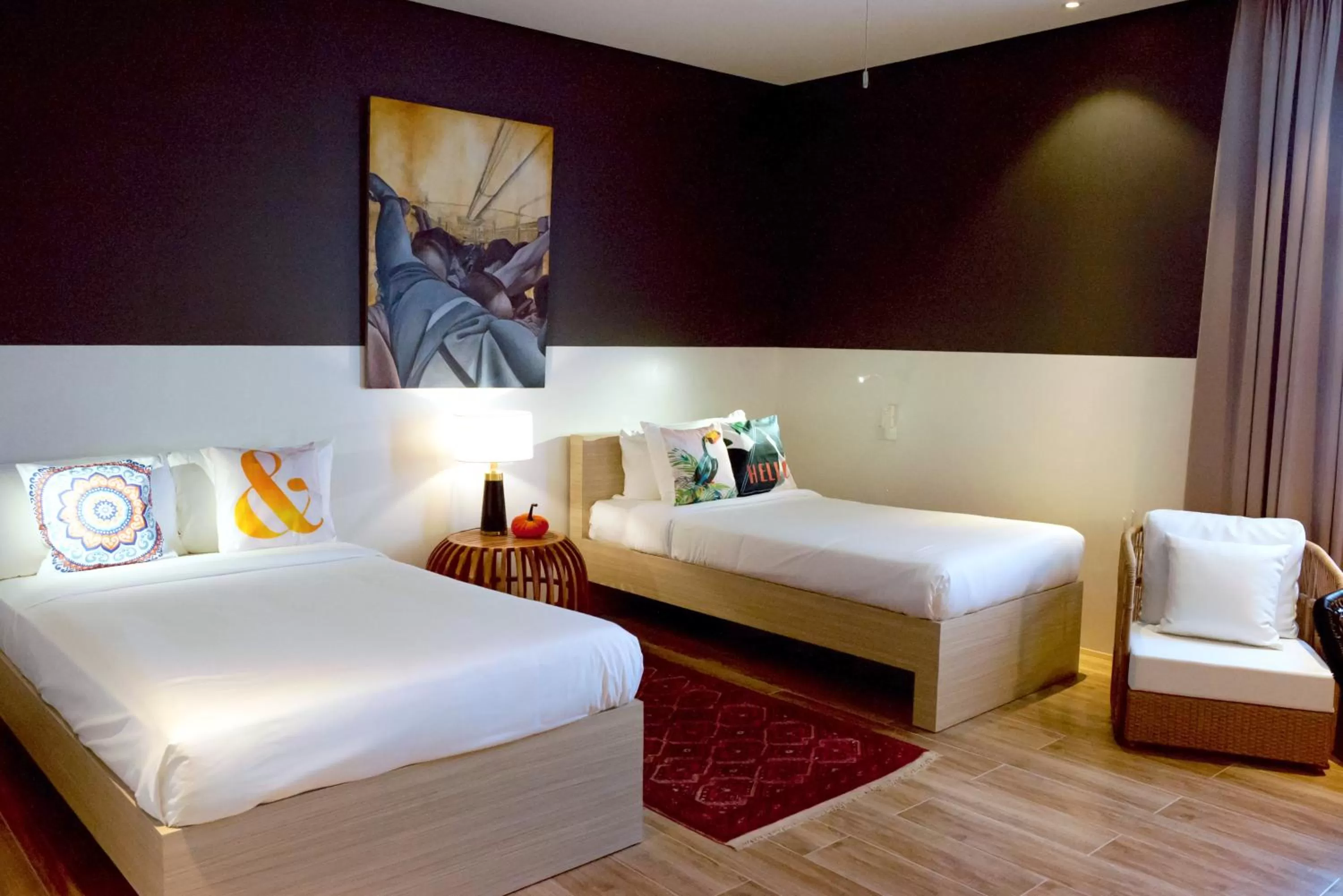 Bed in UNWND Boutique Hotel Dumaguete