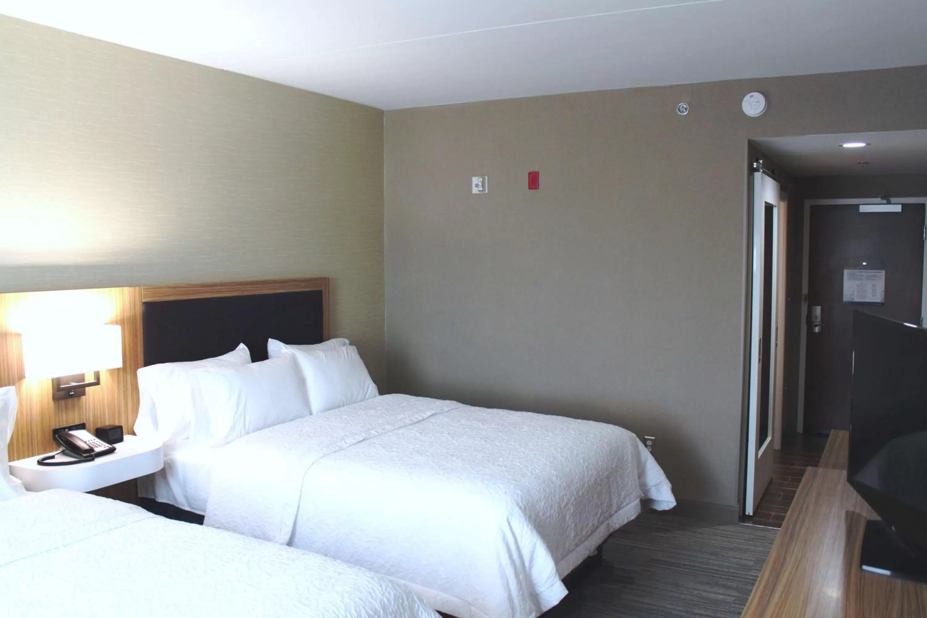 Bedroom, Bed in Hampton Inn Forsyth