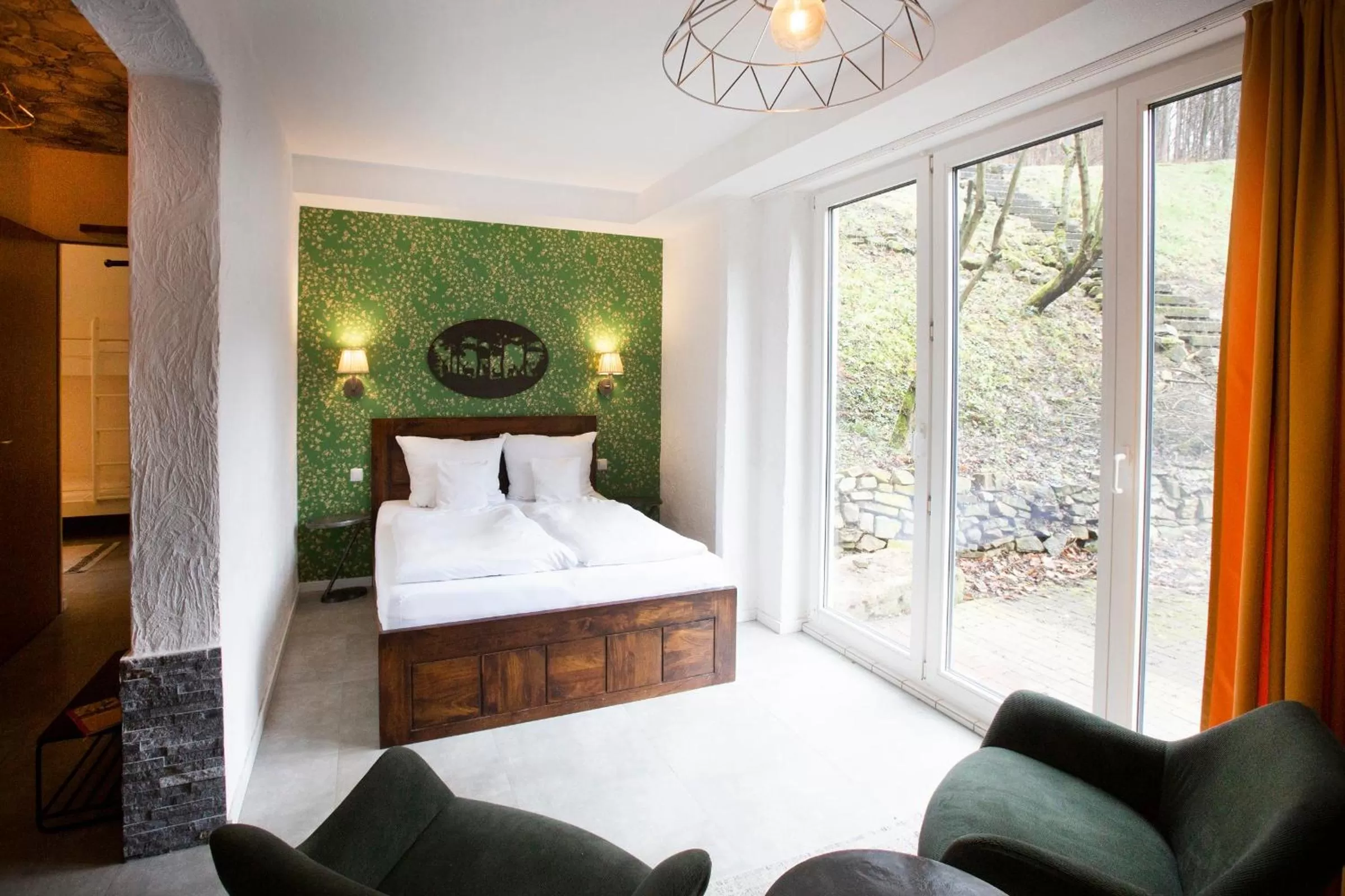 Bed in Hotel Hüttenmühle Hillscheid