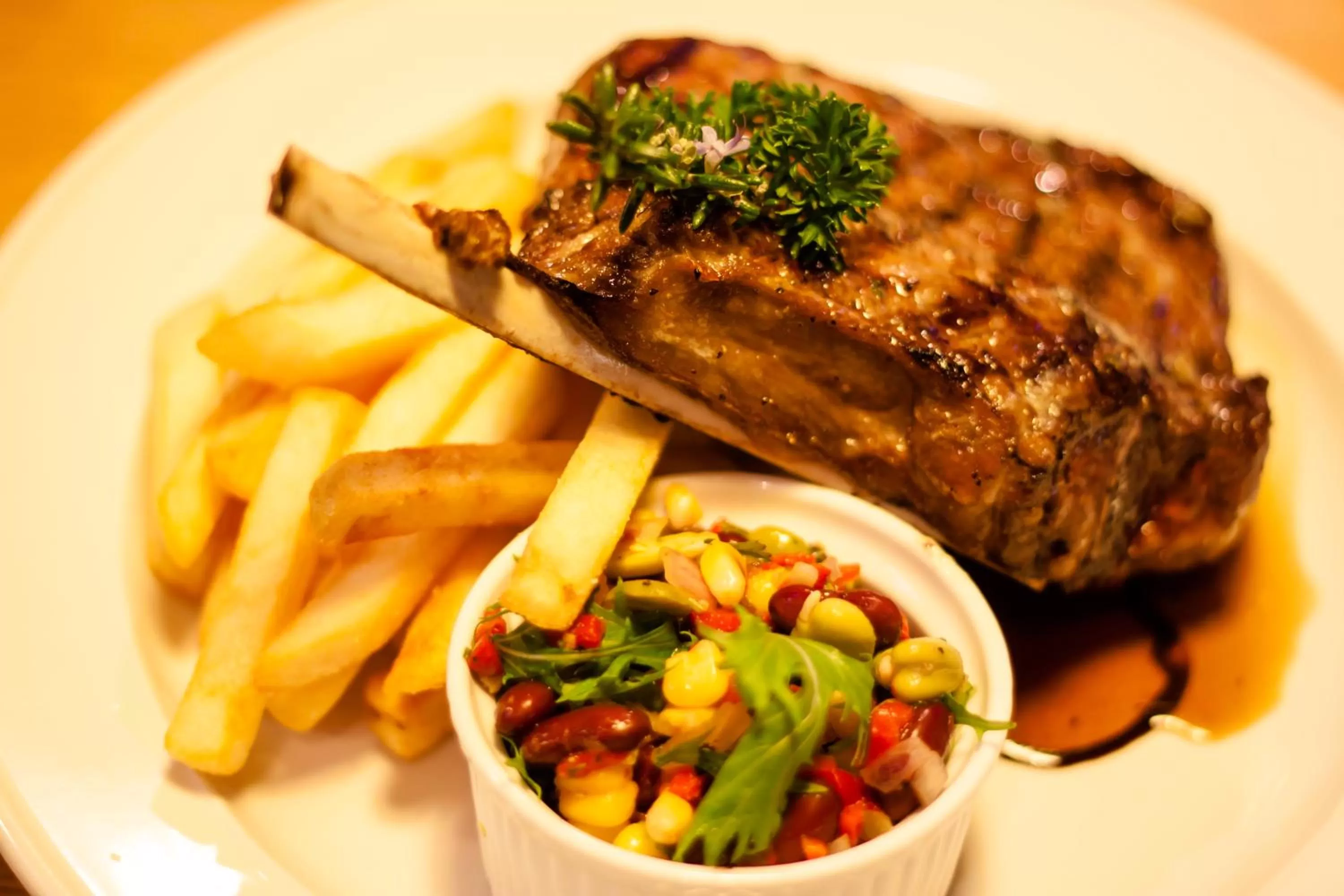 Food close-up in Wanaka Hotel