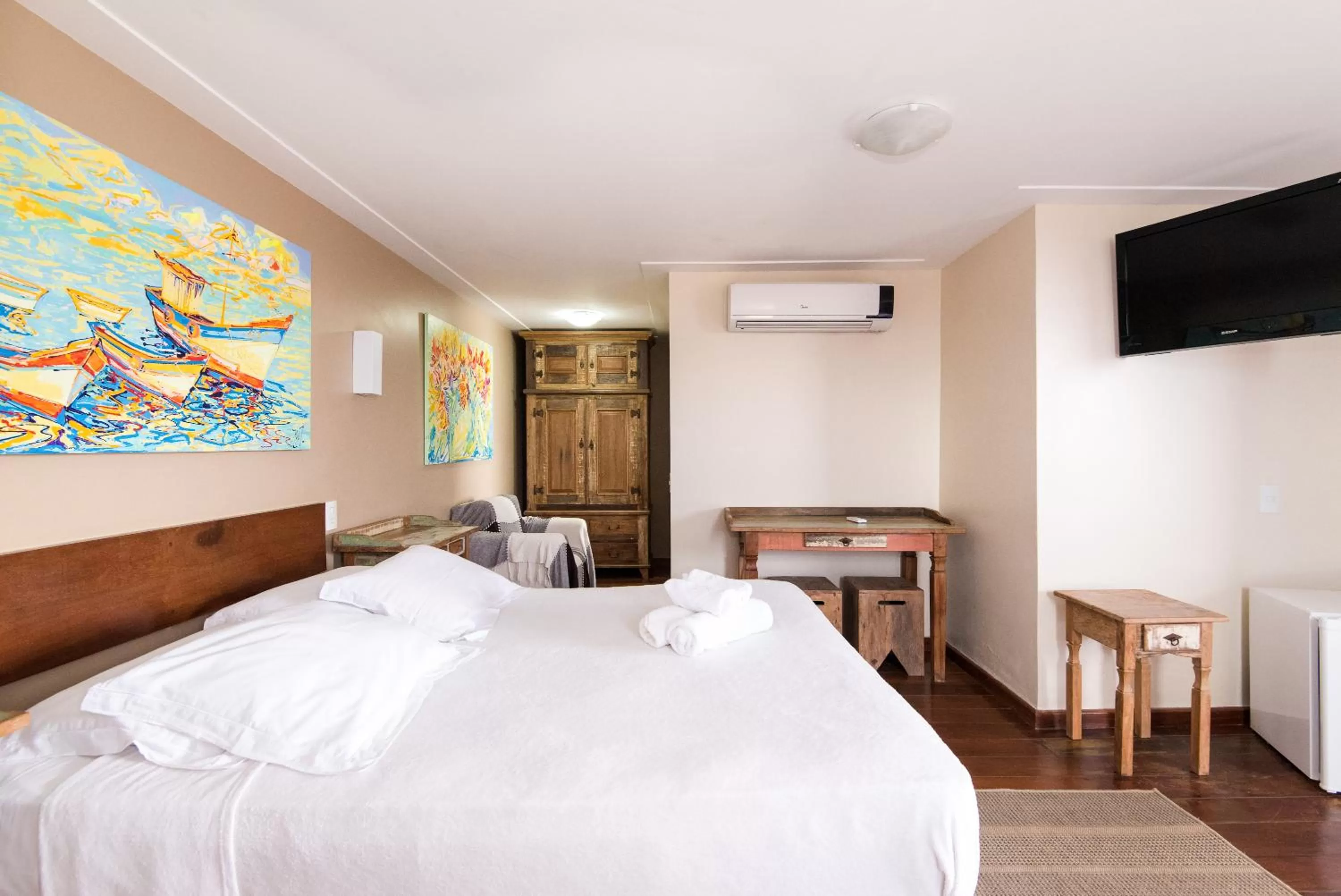 Bed in Pousada La Dolce Vita