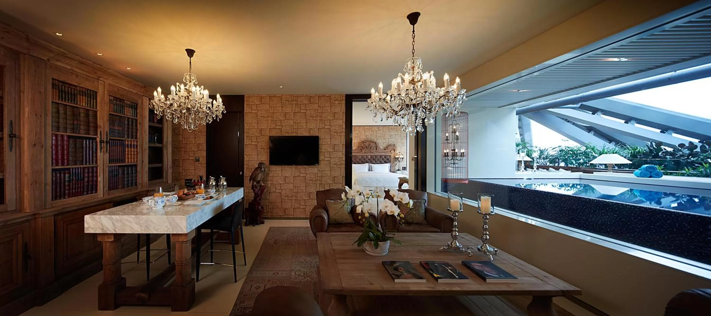 Decorative detail in Hotel Éclat Beijing