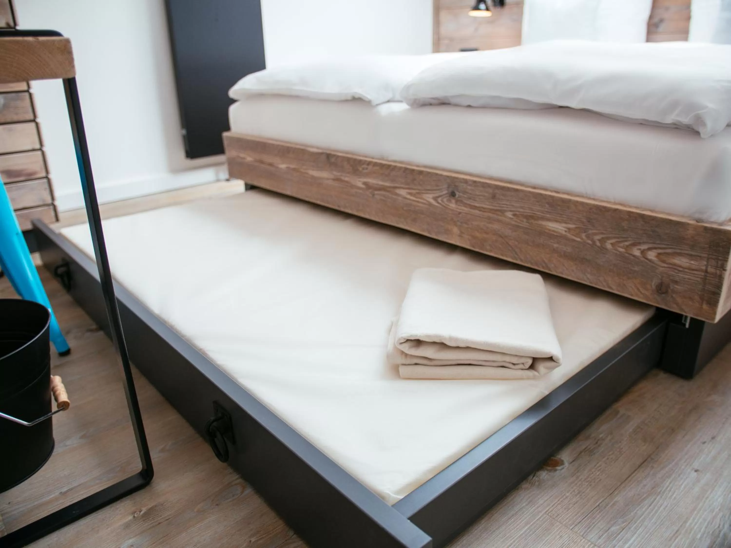 Bed in Hotel Landhafen