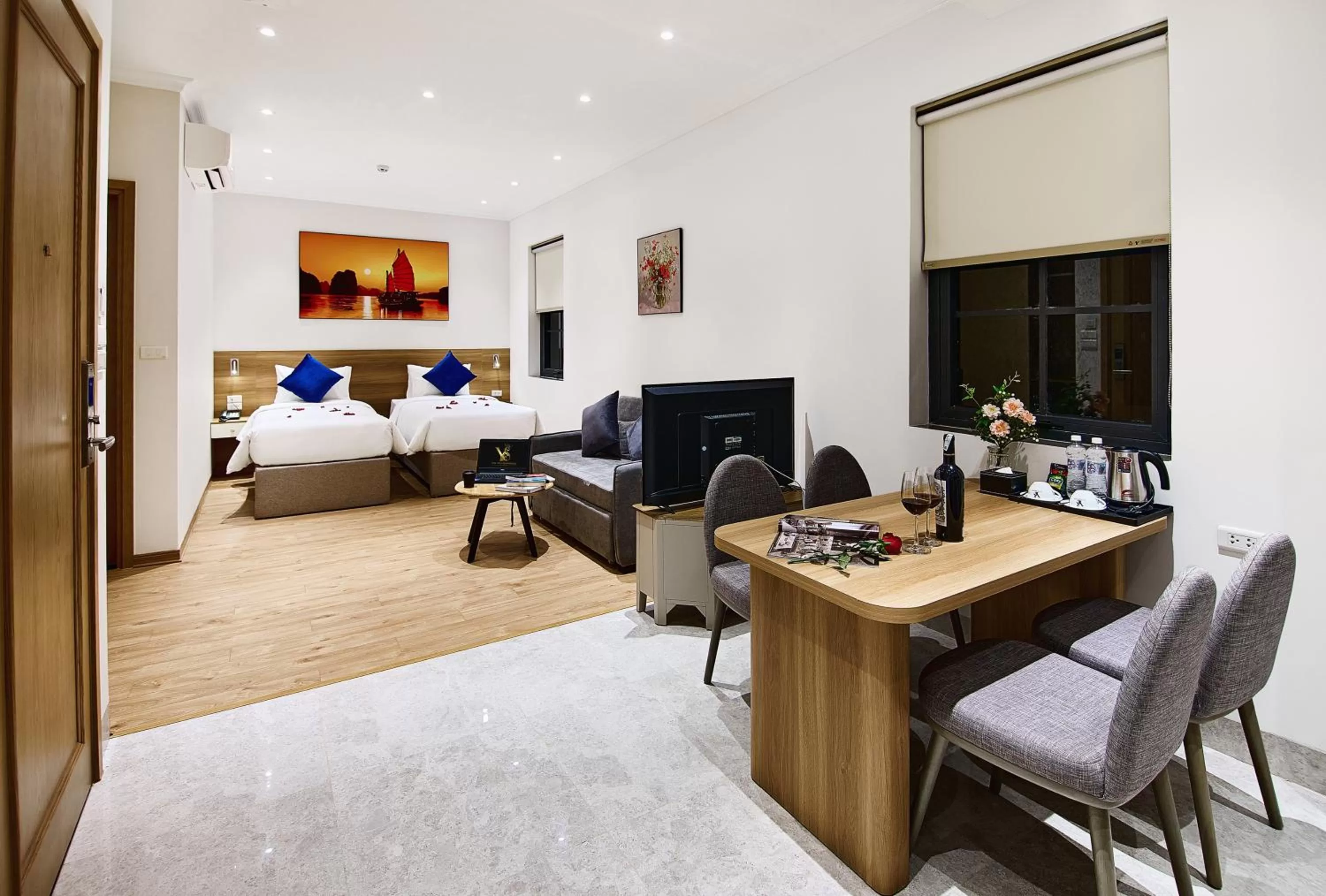 Bed in The Yen Residences Halong