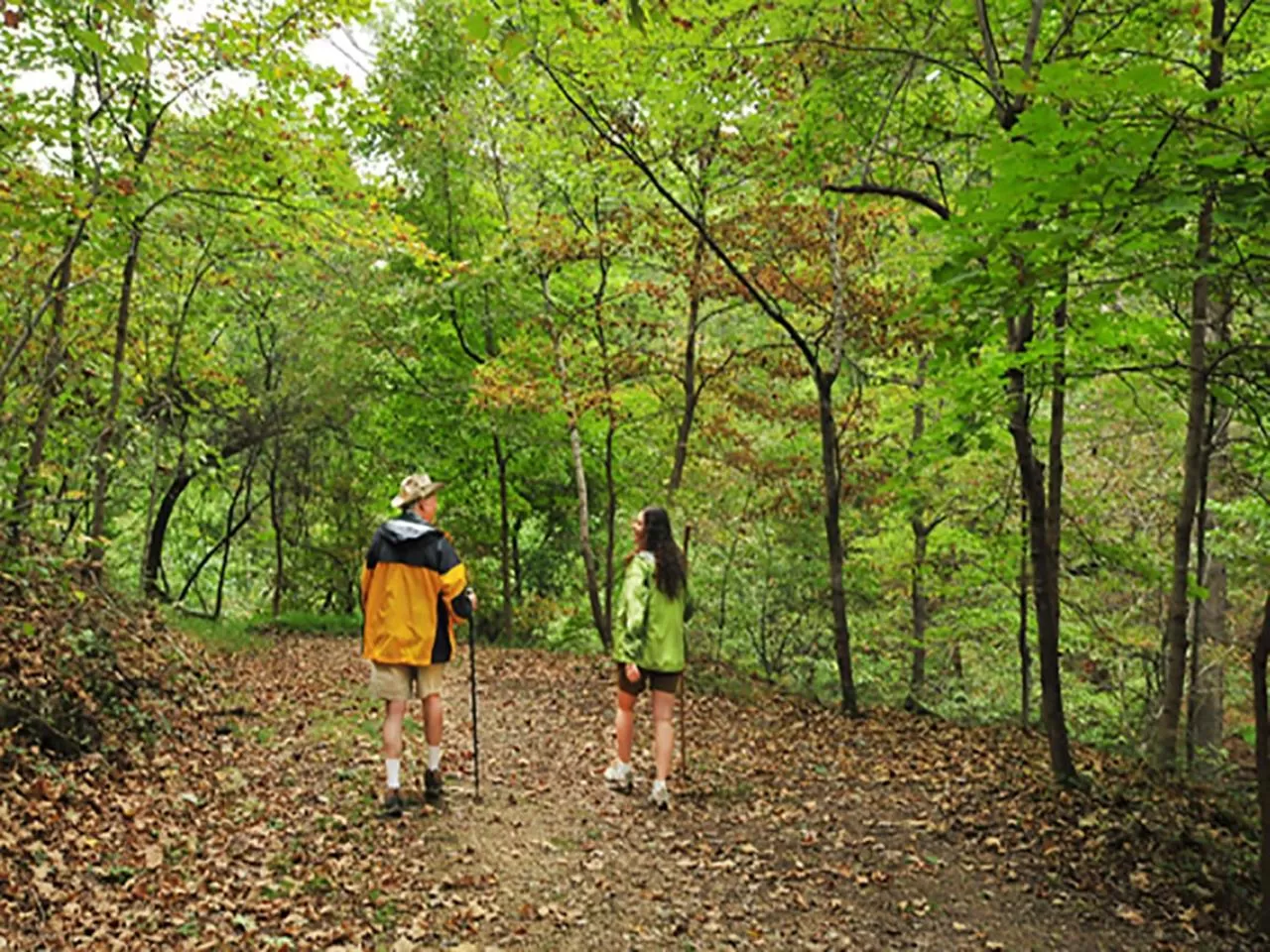 Hiking in 1886 Crescent Hotel and Spa
