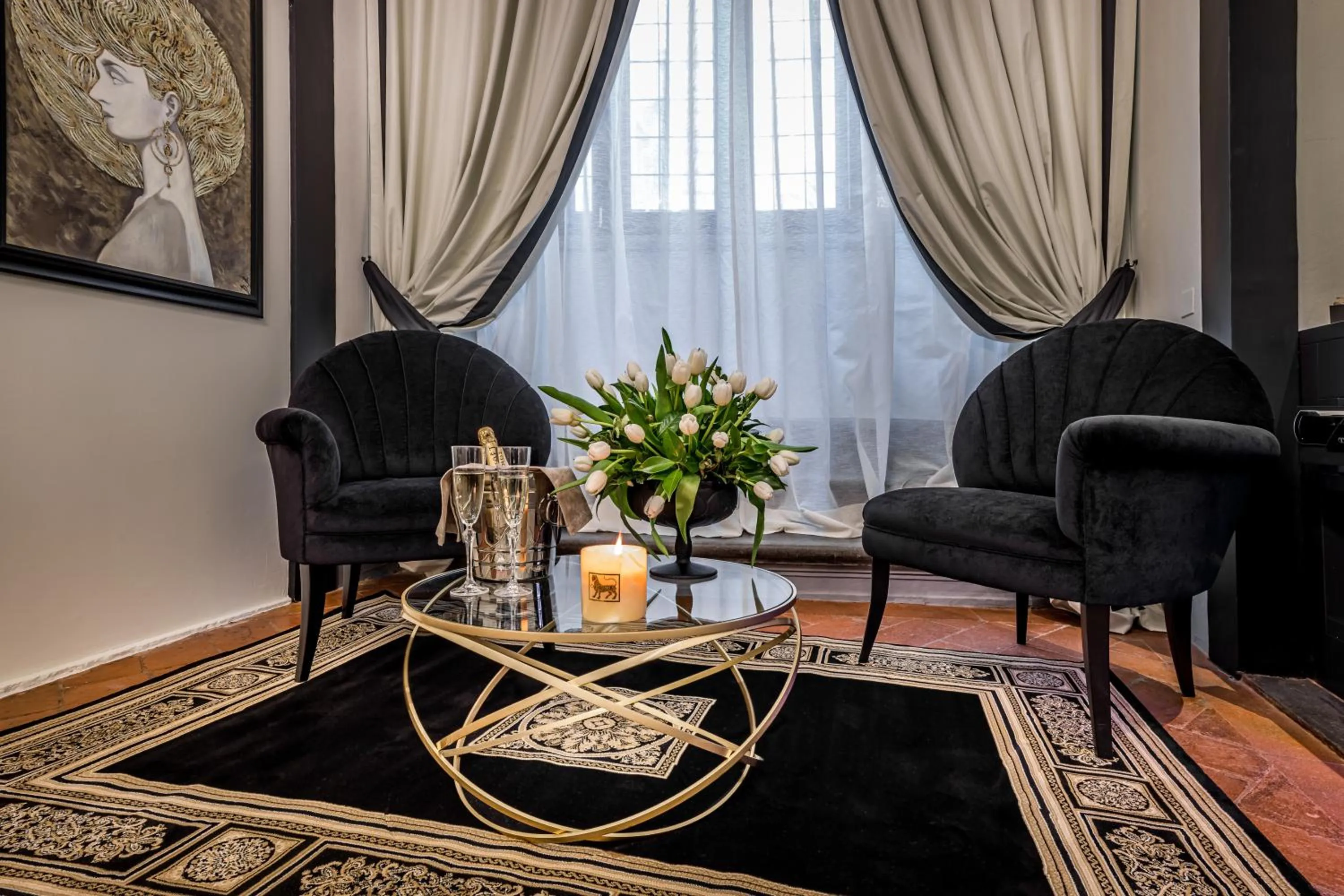 Living room in Palazzo Bianca Cappello Residenza d'Epoca
