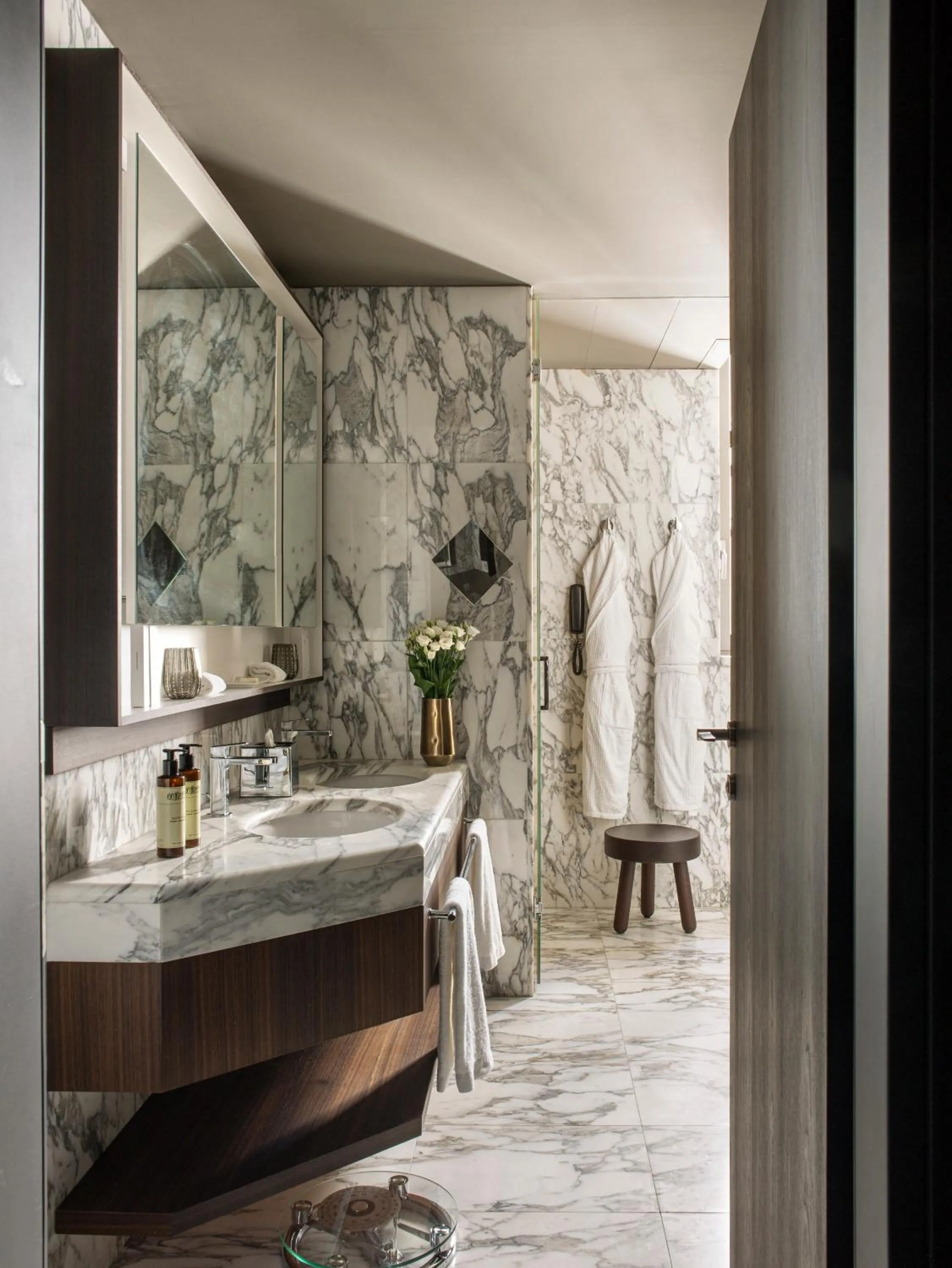 Bathroom in ME Milan Il Duca