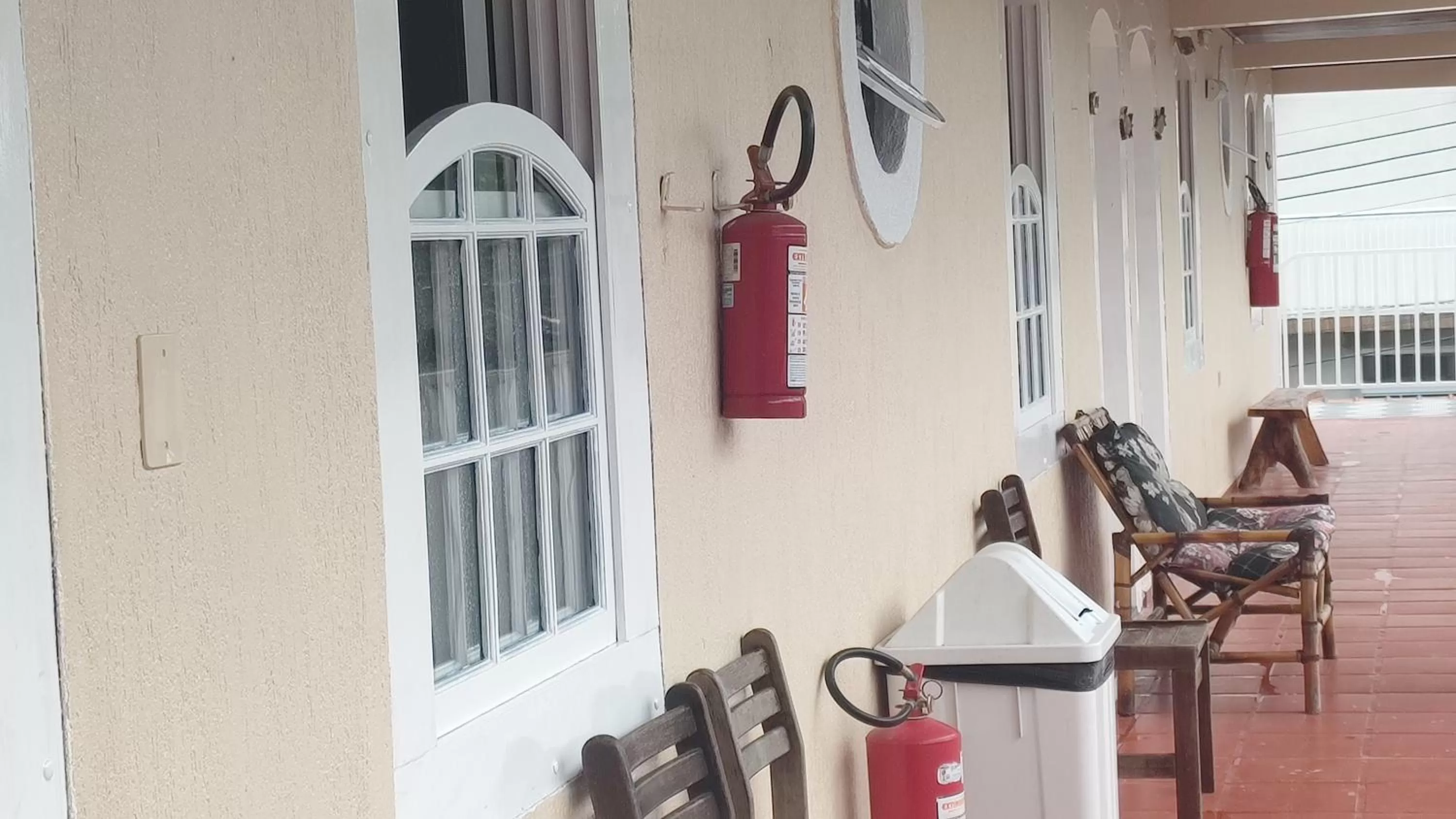 Balcony/Terrace in Hotel Lazaro Ubatuba Ltda