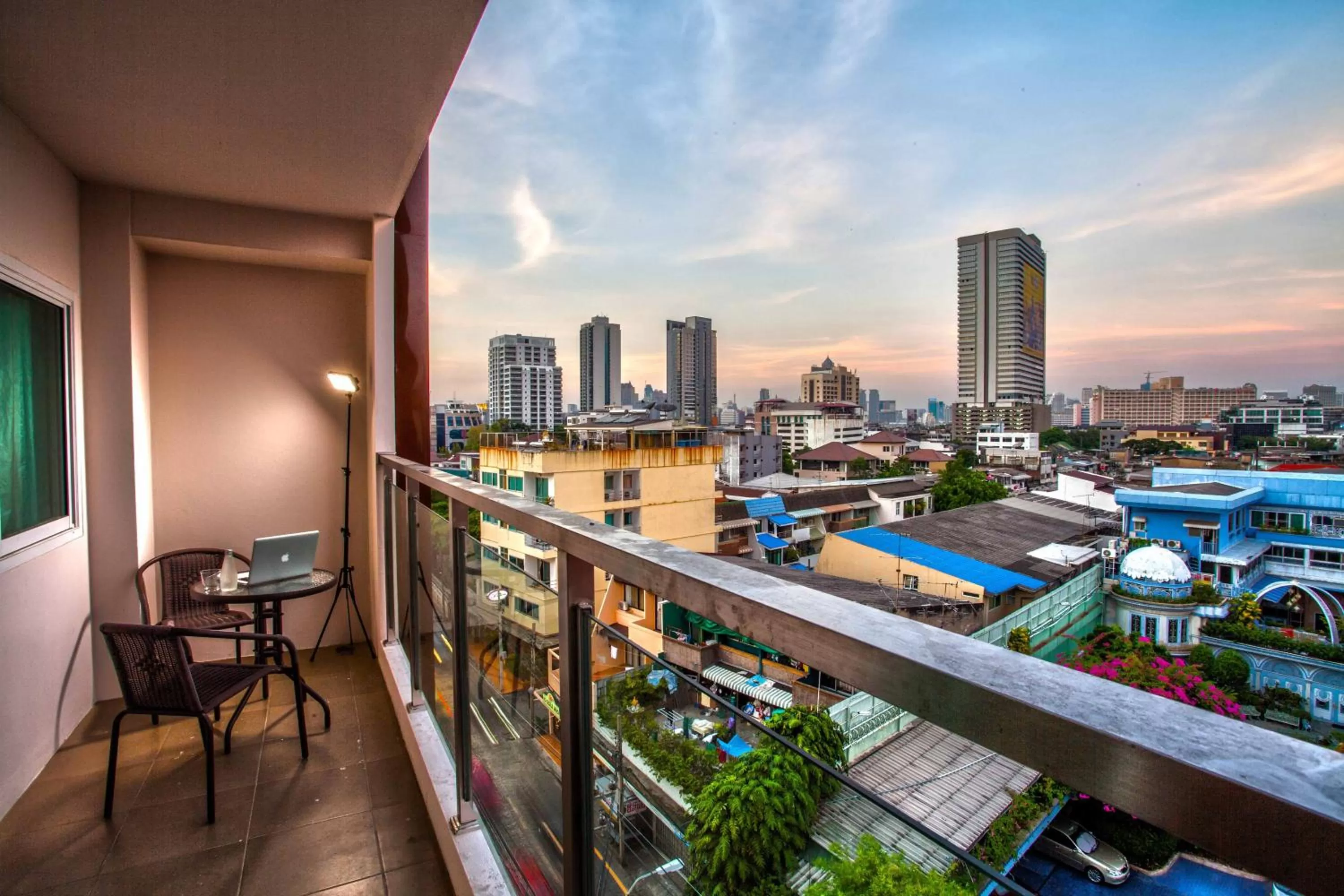 Balcony/Terrace in The Aim Sathorn Hotel