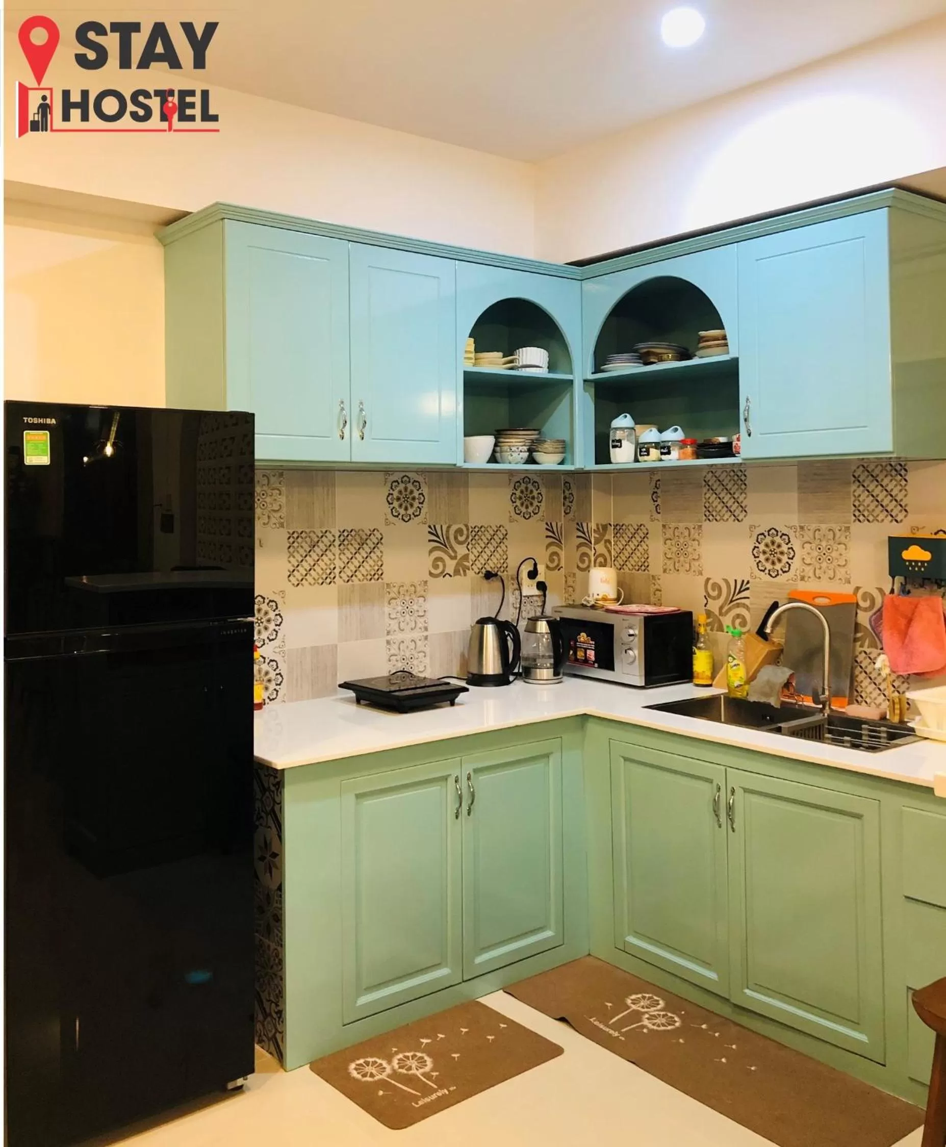Kitchen or kitchenette in STAY hostel 2 - 350m from the ferry