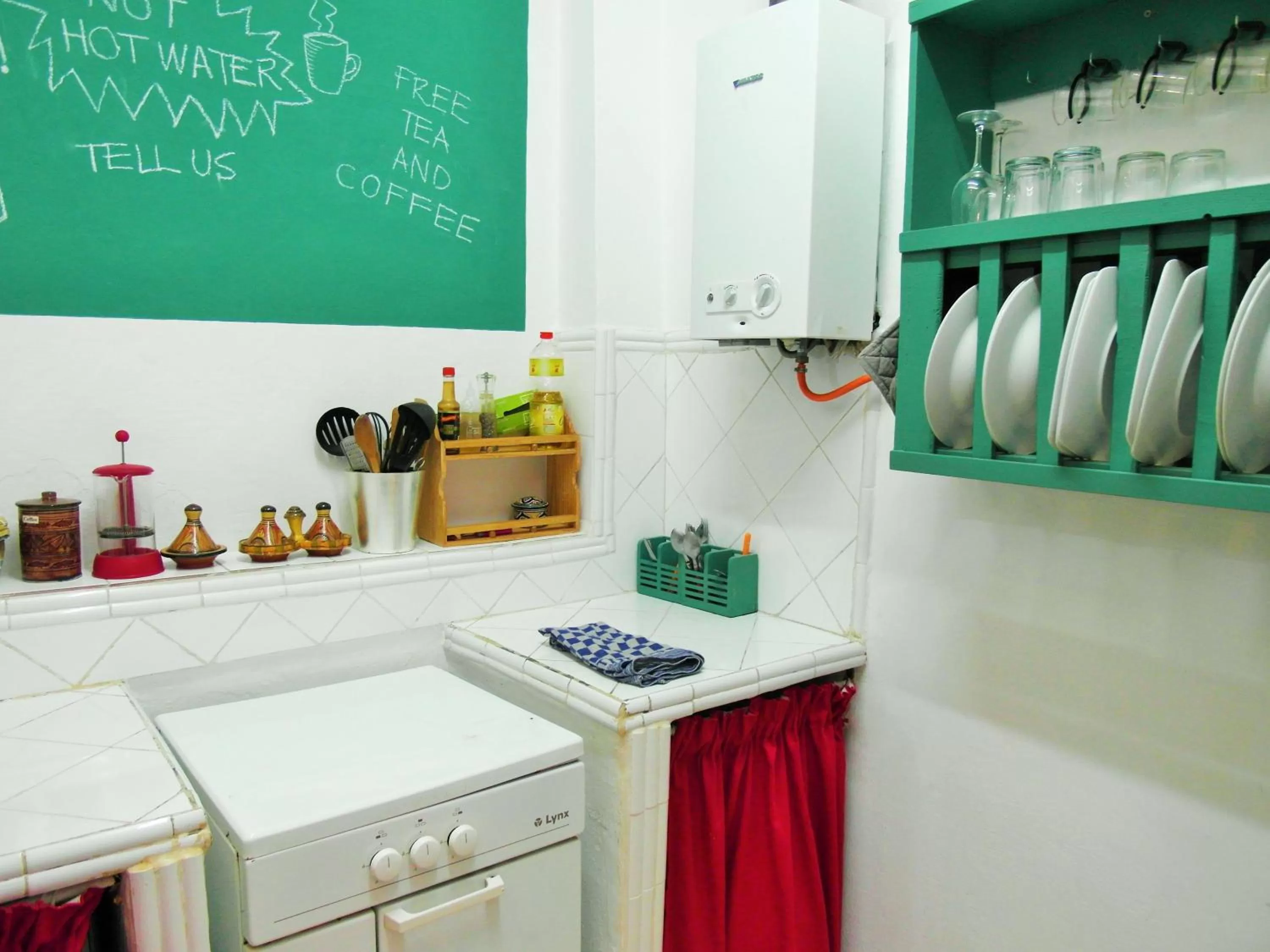 Communal kitchen in Christina's House