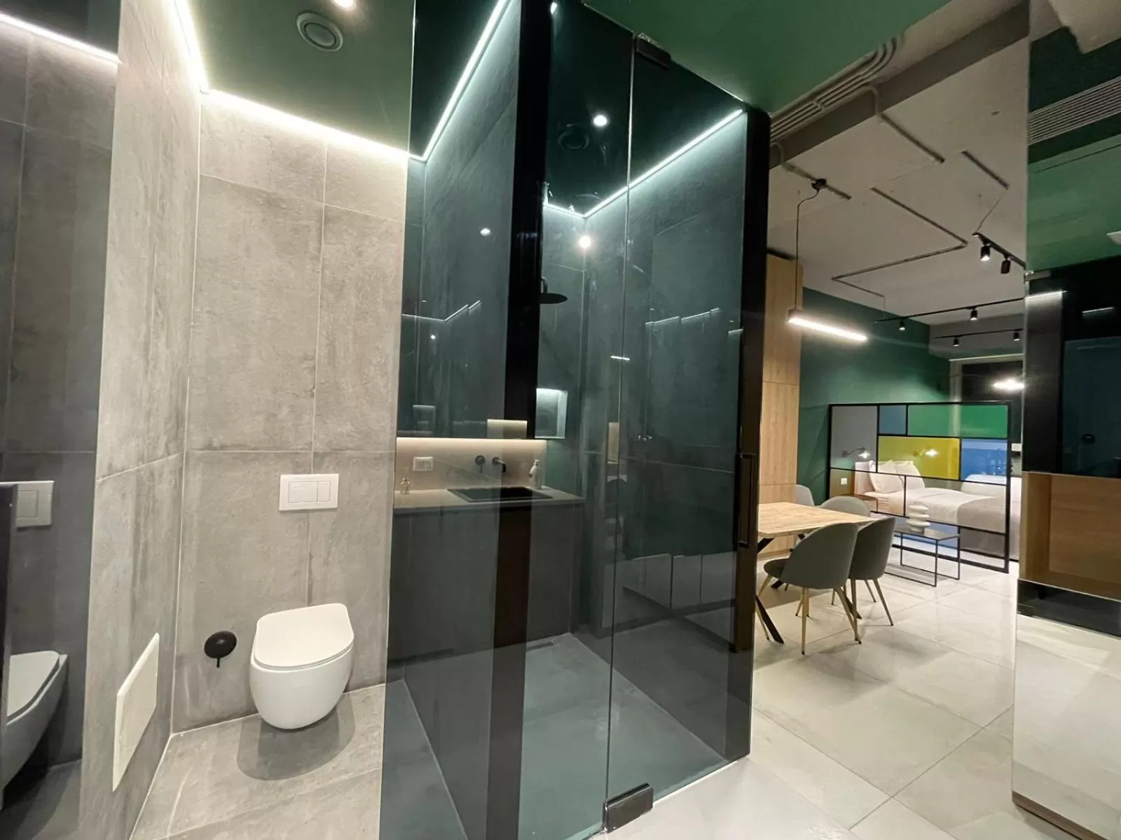 Shower in Ambassador Skyline Apartments