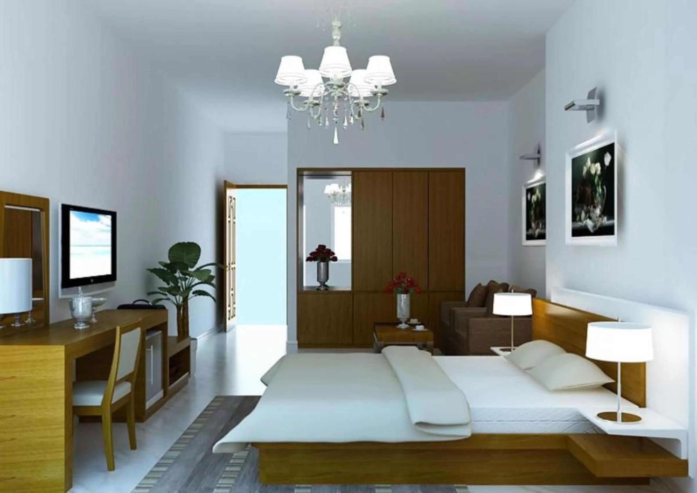 Property building, Bed in Thien Phu Hotel