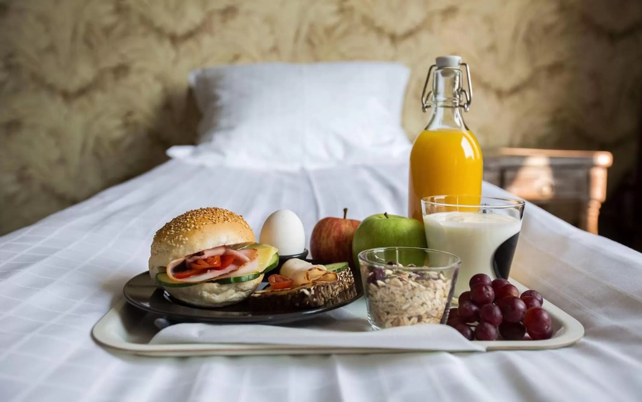 Food close-up, Bed in Havshotellet