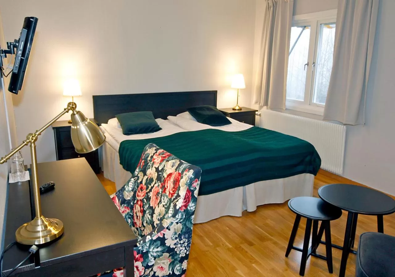 Balcony/Terrace, Bed in Rasta Hallandsåsen