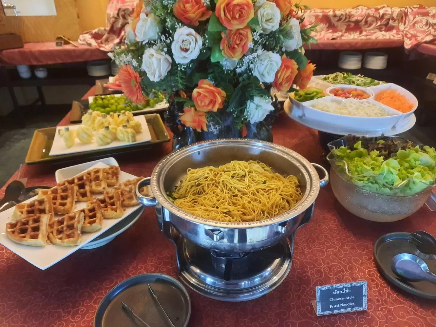 Buffet breakfast in The Bridge Residence Hotel