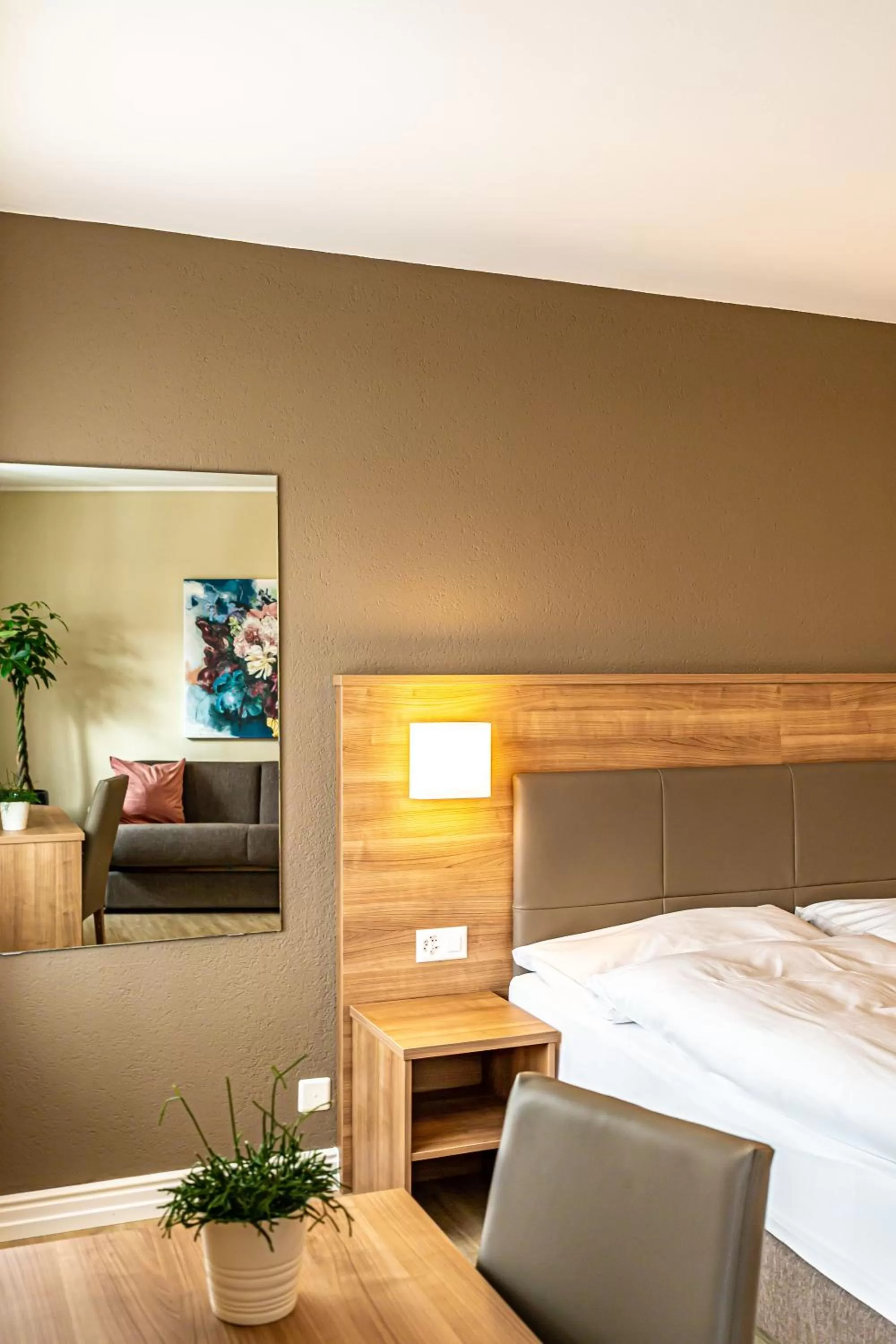 Bed in Hotel Kronenhof