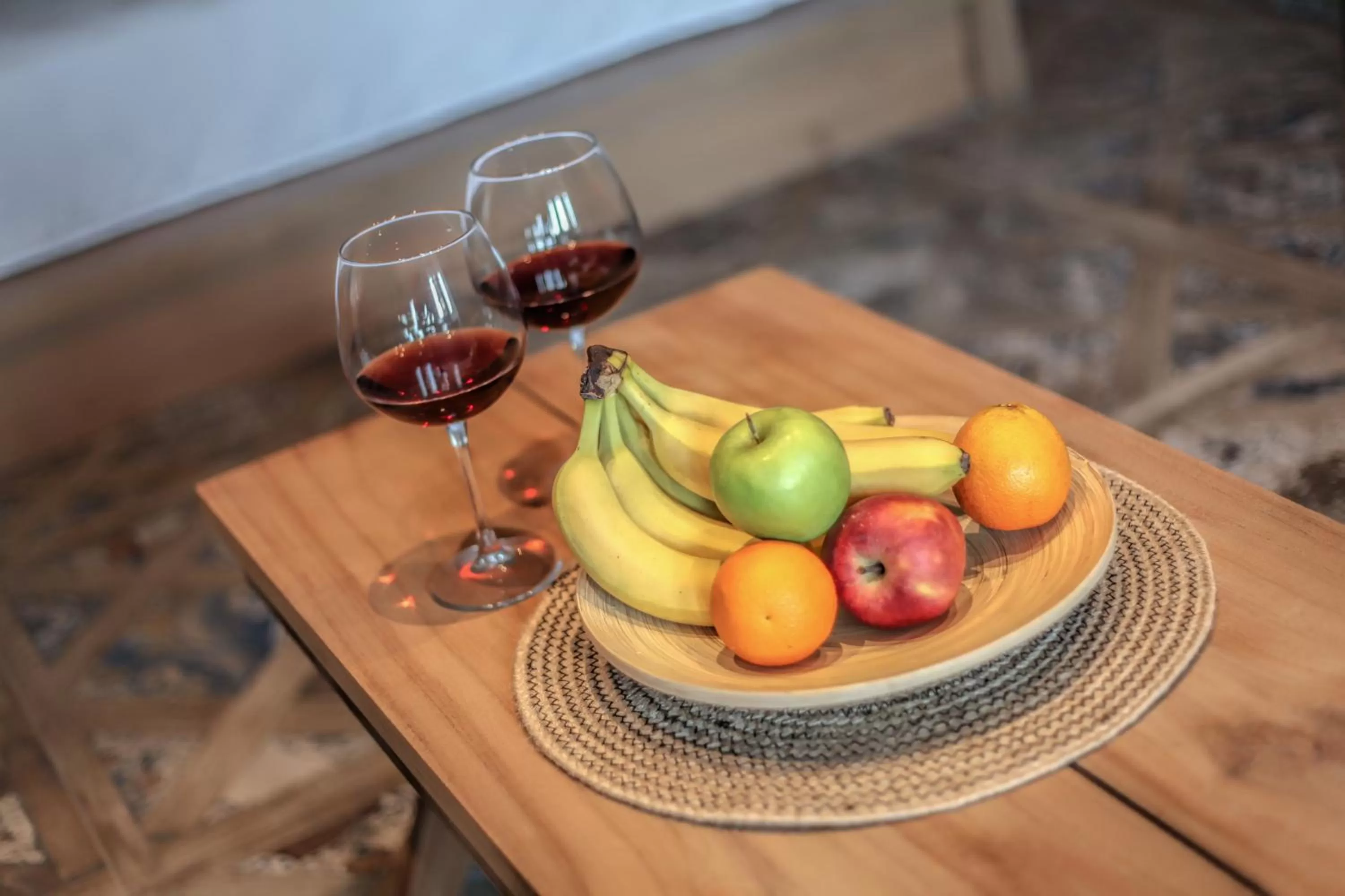 Living room, Food in Meteora Heaven and Earth Kastraki premium suites