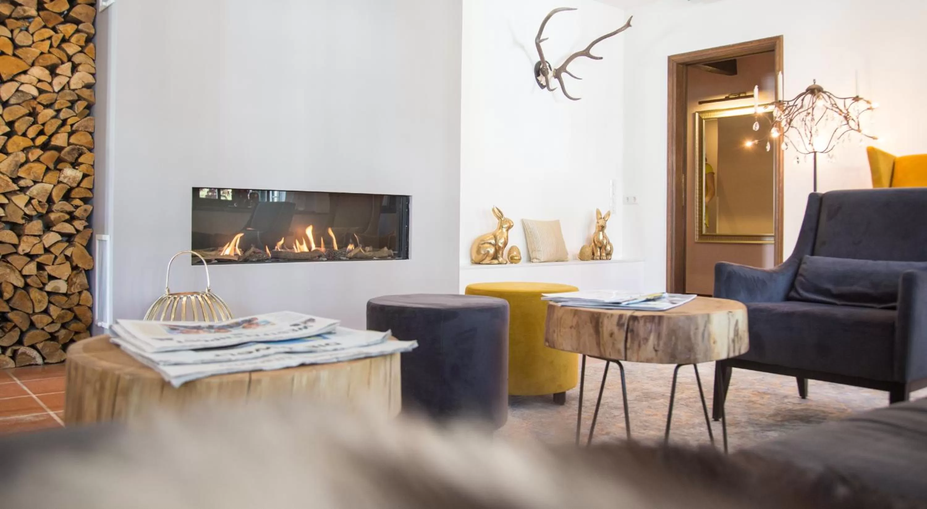 Lobby or reception in Boutique-Hotel Weigels Bergfreiheit