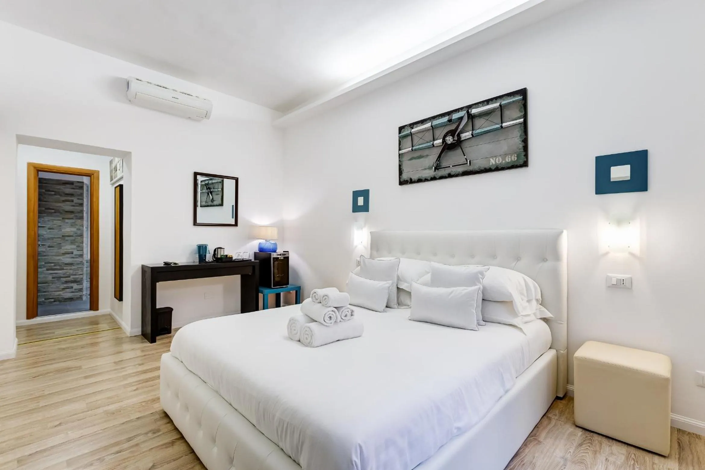 Bed in Ripetta Central Suites