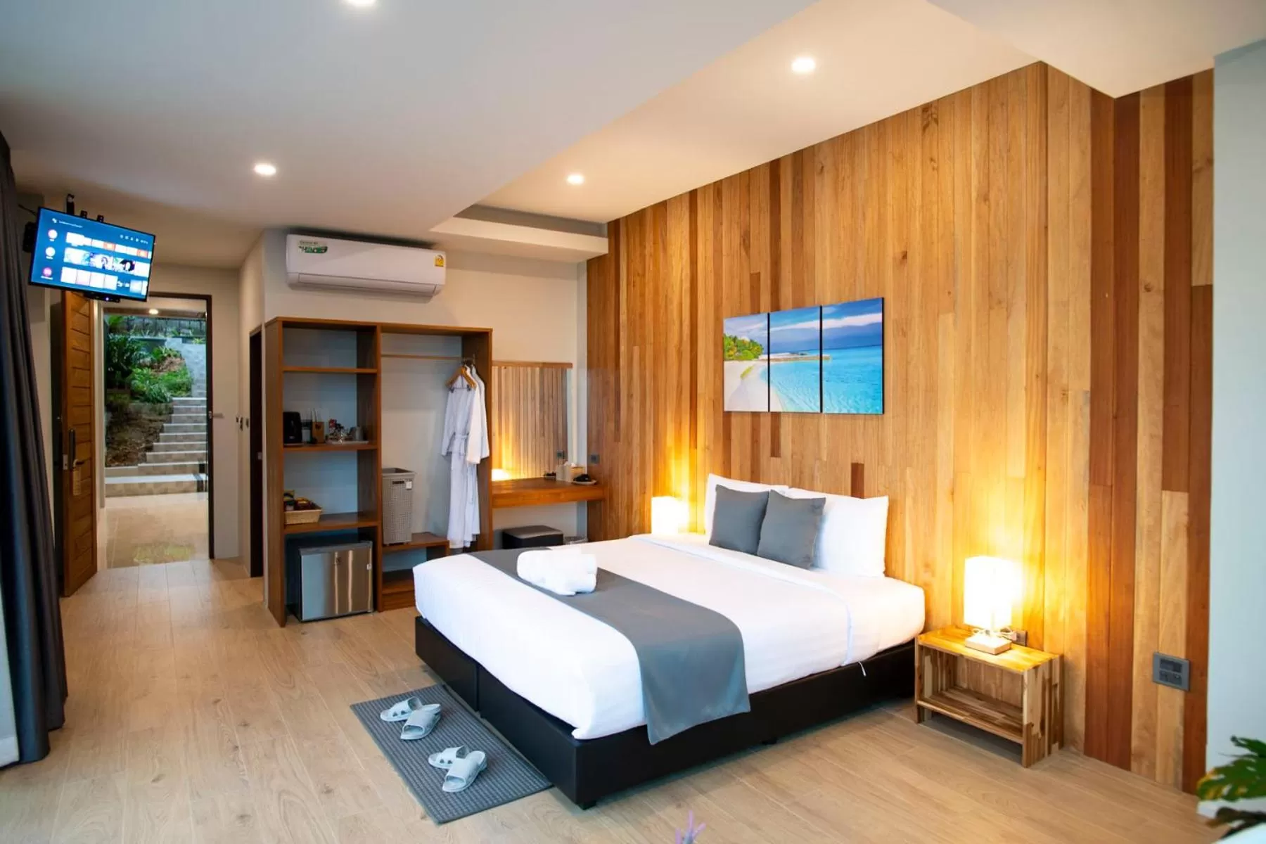 Bed in Ao Luek Panoramic Pool-SHA Plus