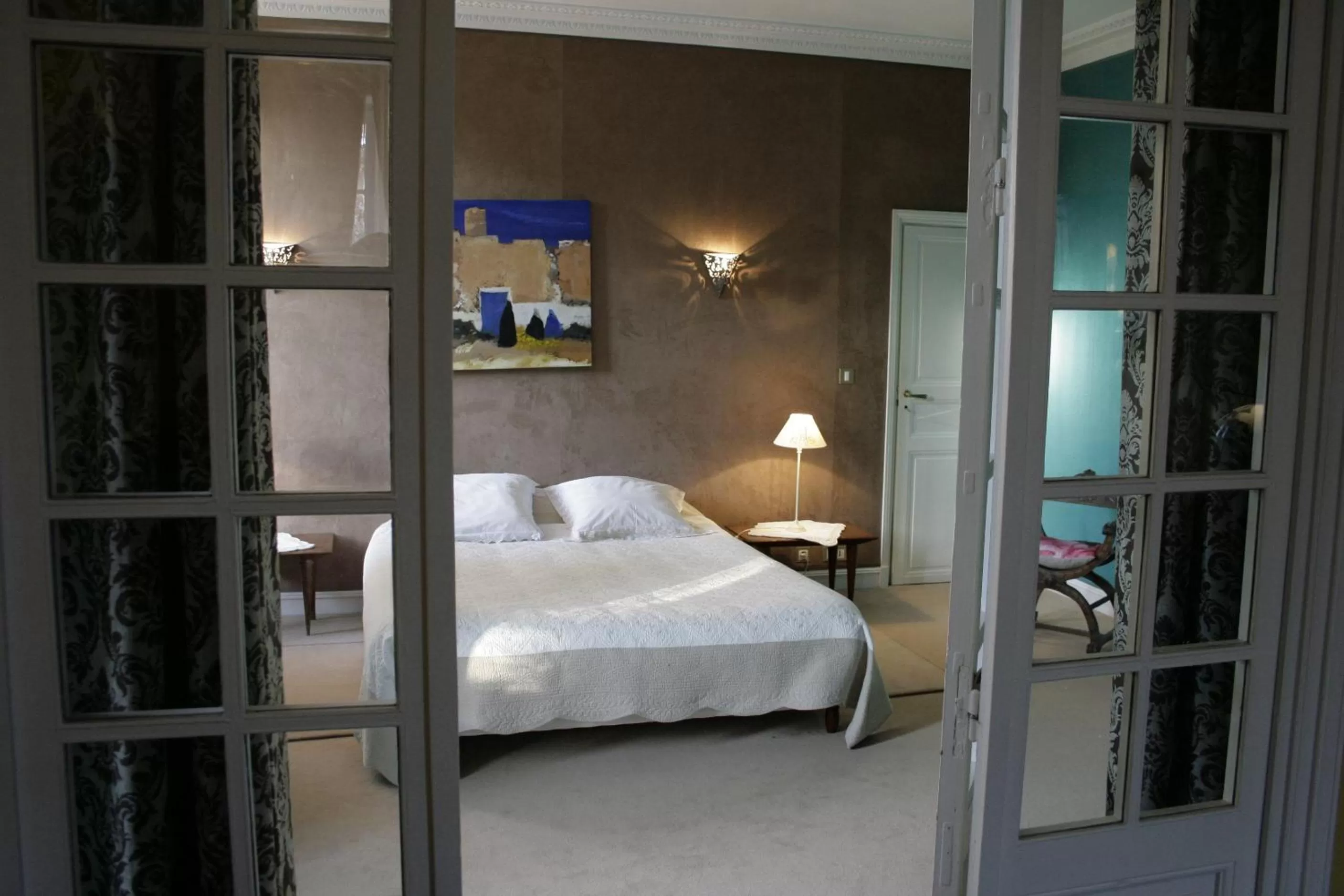Bedroom, Bed in chambres de charme "Florence"