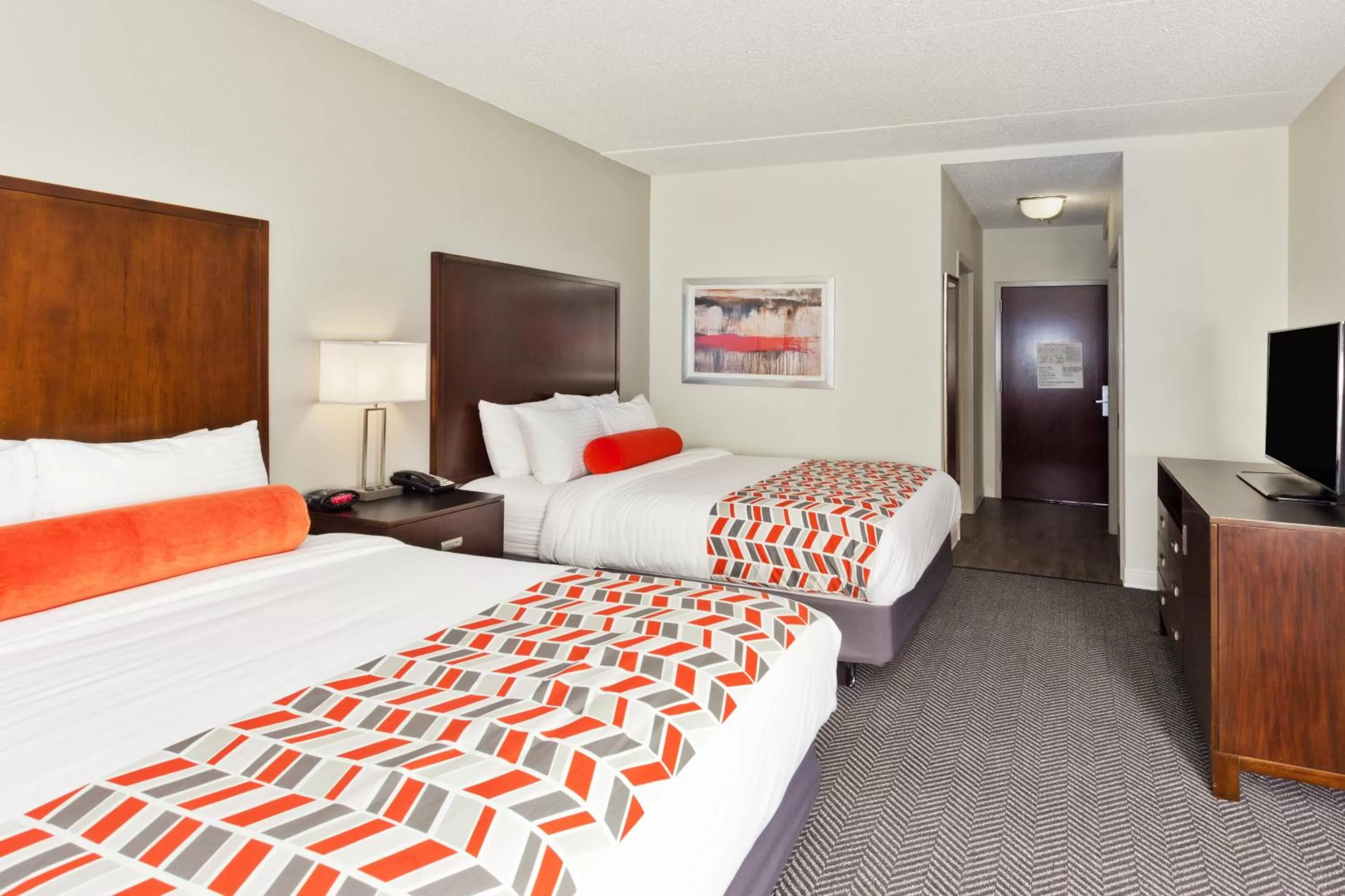 Queen Room with Two Queen Beds and Roll-In Shower - Mobility Access/Non-Smoking in Best Western Plus Columbus North Fort Moore