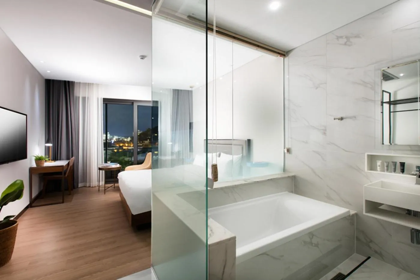 Bed in N Bridge Hotel JEON JU